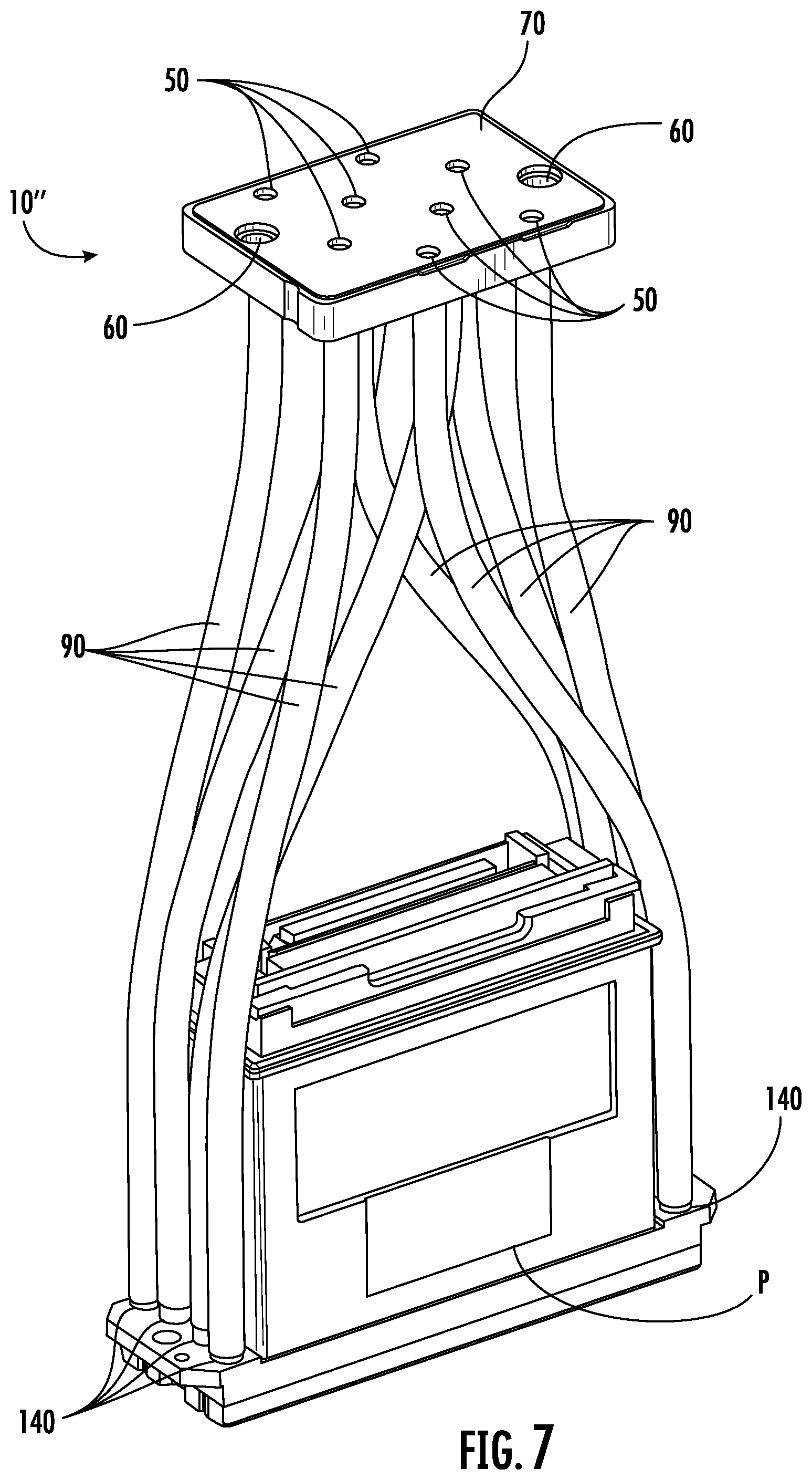 Patent US12576646 Figure 7 – Plate for a print head and print head assembly including said plate