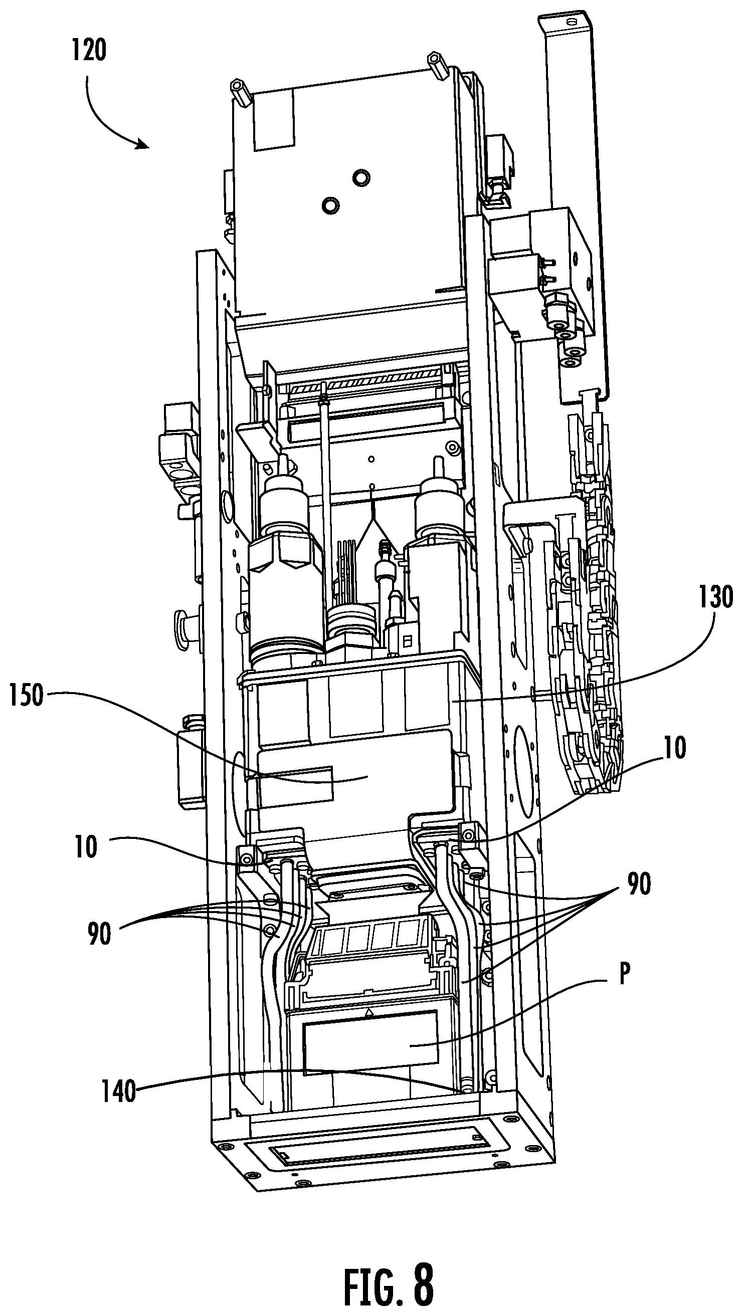 Patent US12576646 Figure 8 – Plate for a print head and print head assembly including said plate