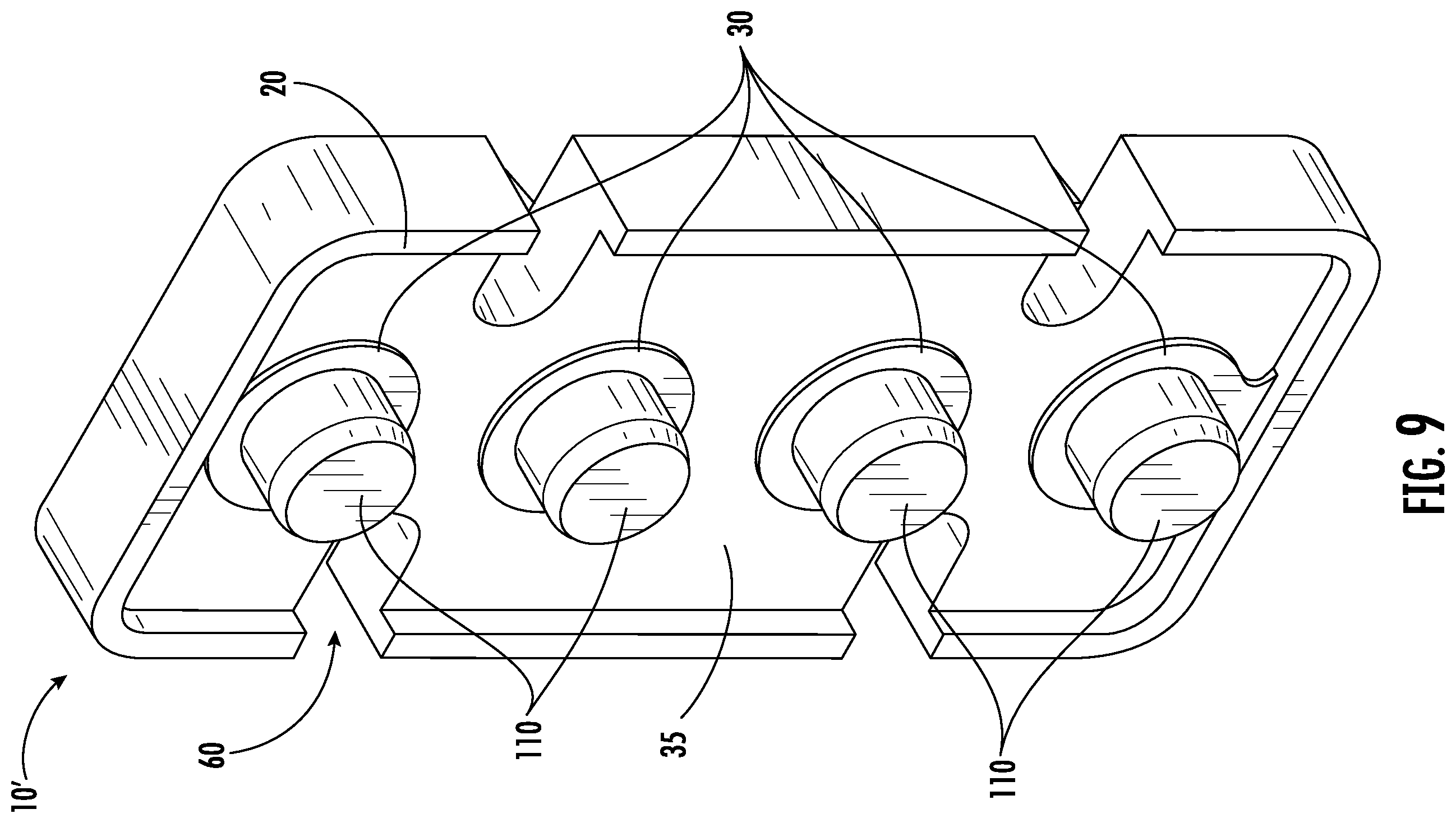 Patent US12576646 Figure 9 – Plate for a print head and print head assembly including said plate