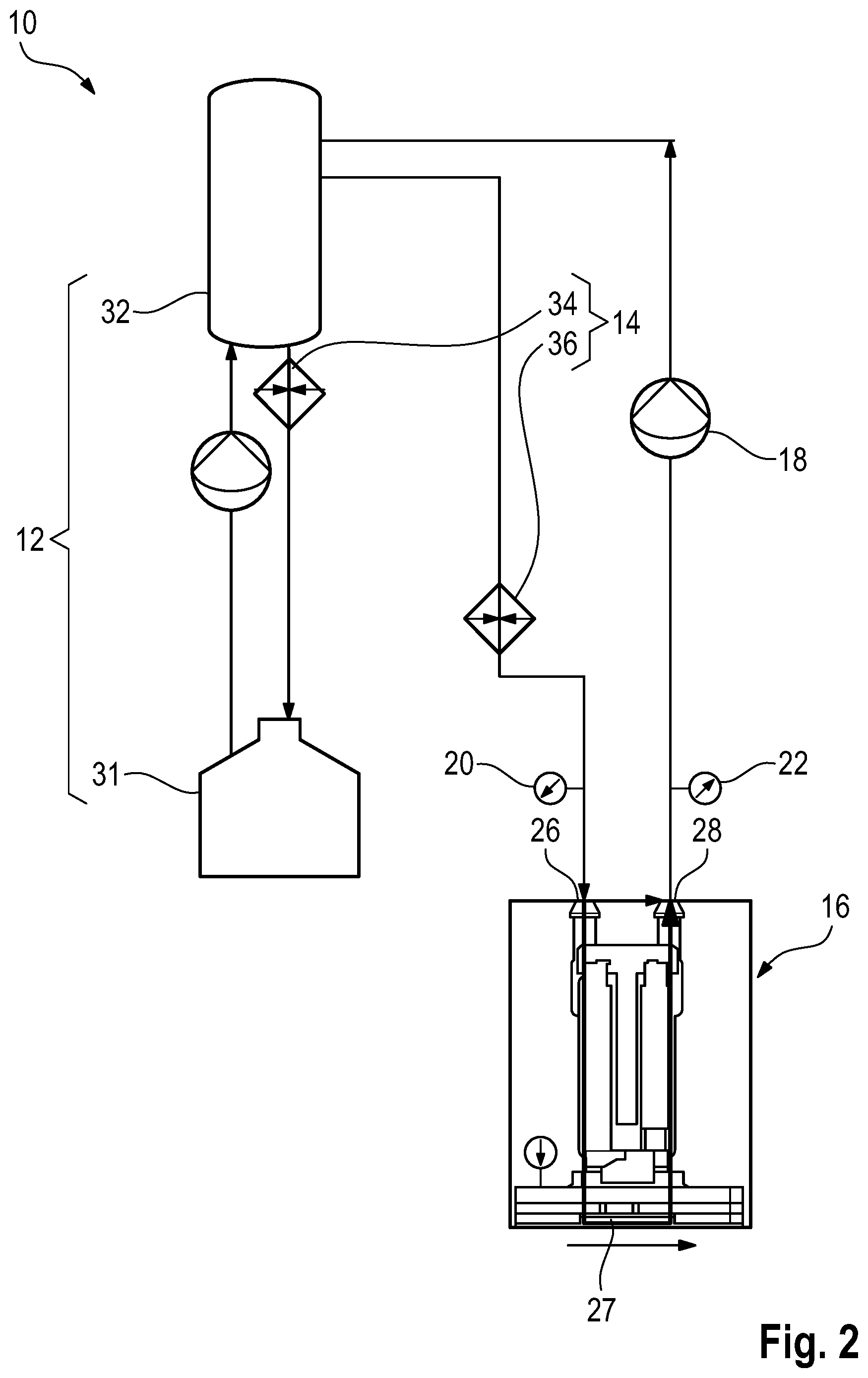 Patent US12576649 Figure 2 – Inkjet printing system and method for controlling jetting temperature