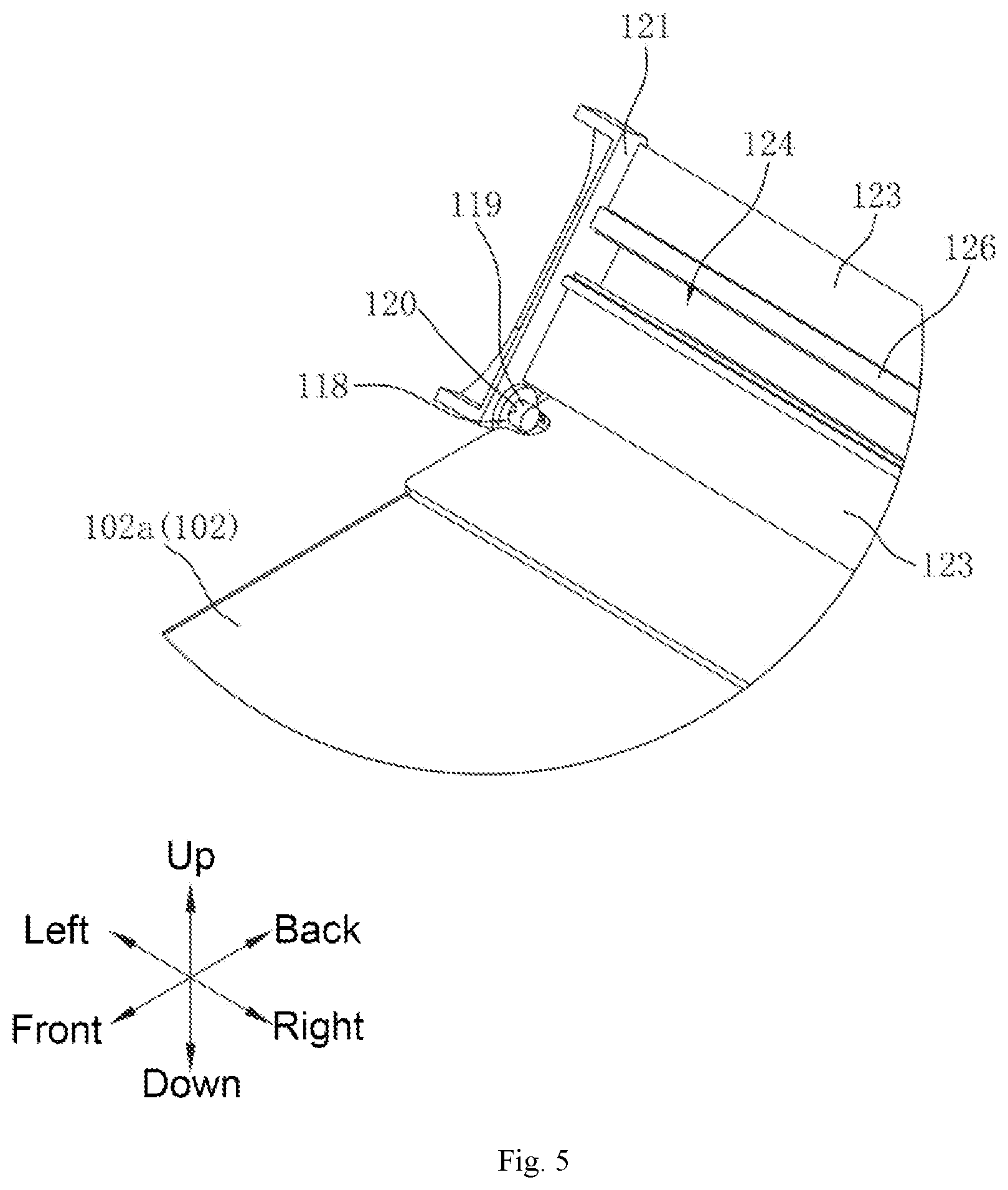Patent US12576652 Figure 5 – Ultraviolet (UV) light-emitting diode (LED) inkjet printer