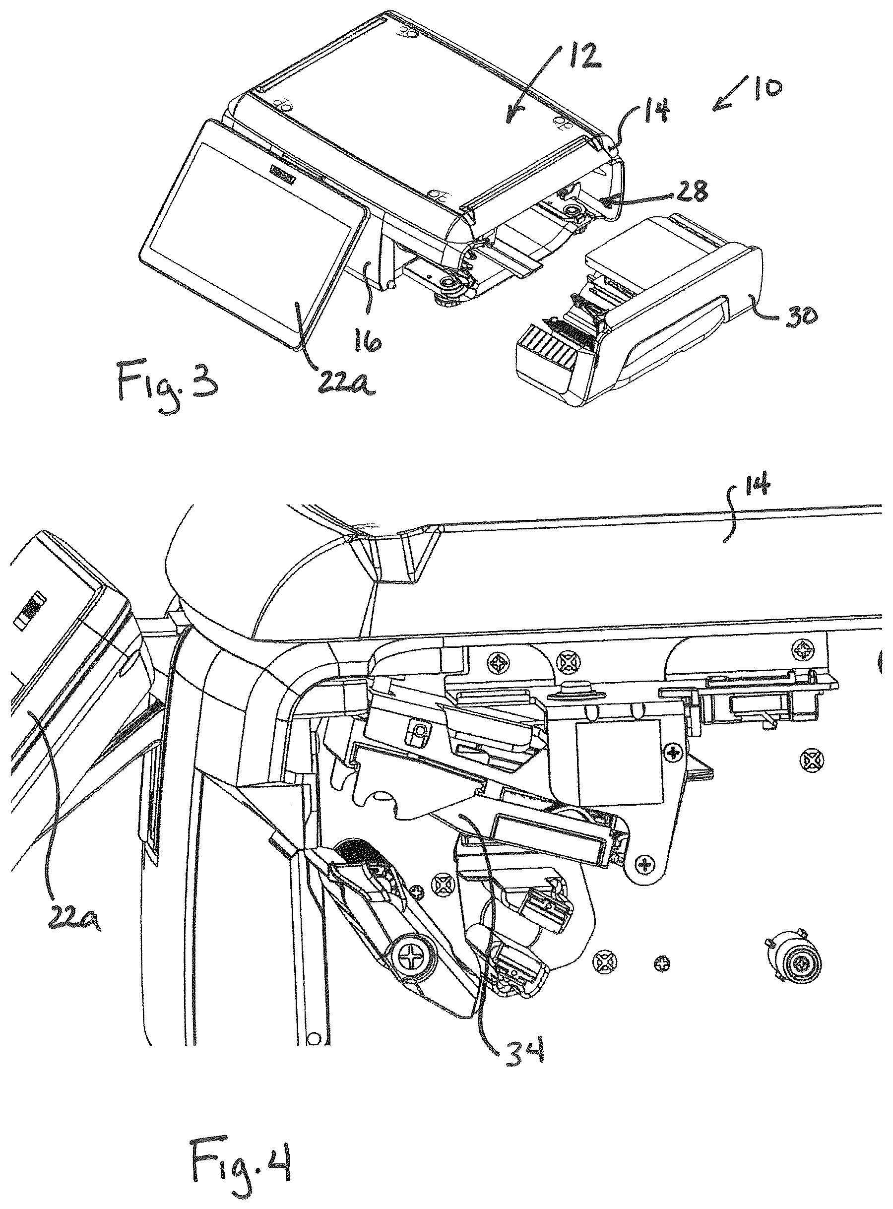 Patent US12576653 Figure 2 – Food product scale and associated label cassette with cassette load features