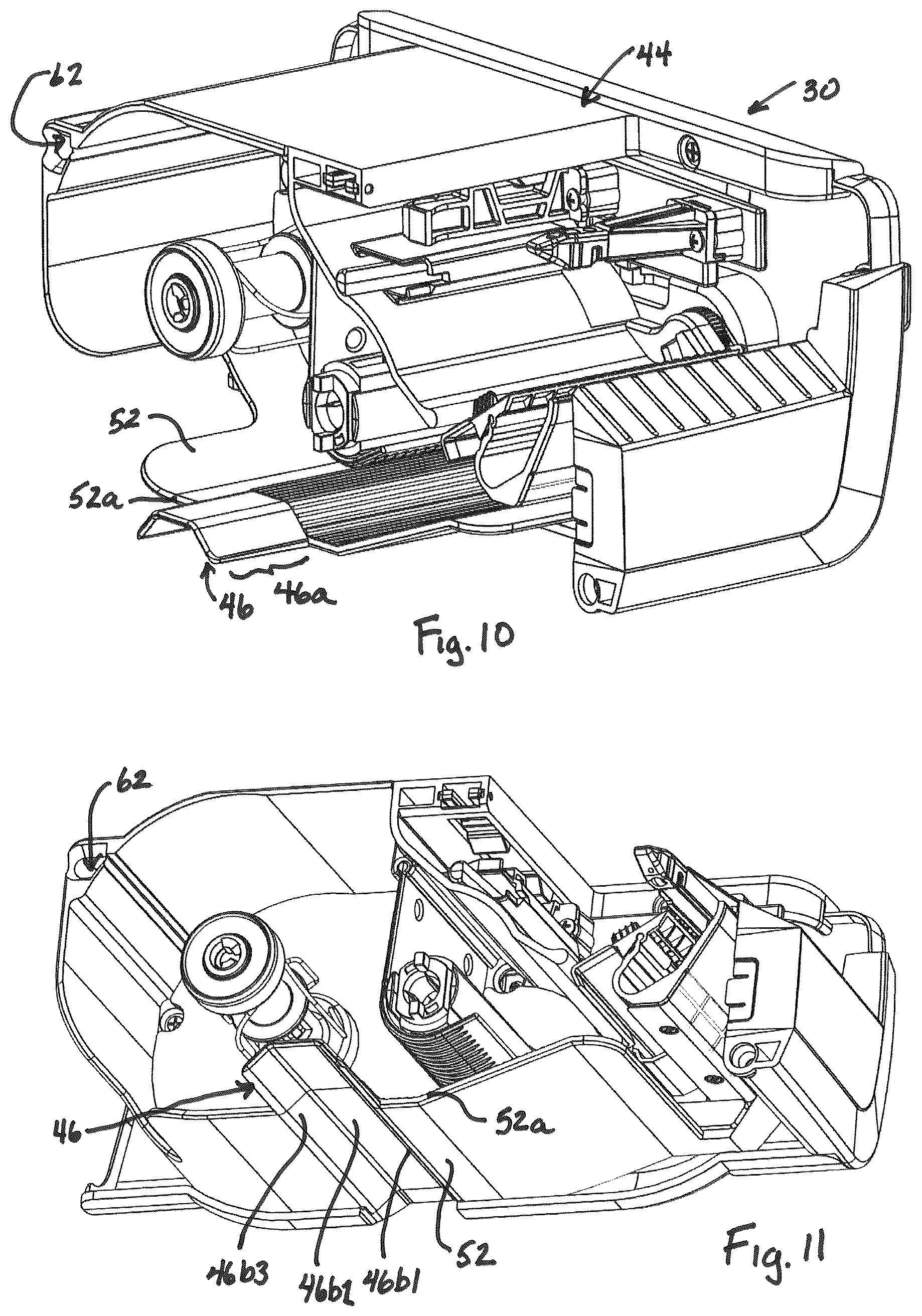 Patent US12576653 Figure 6 – Food product scale and associated label cassette with cassette load features