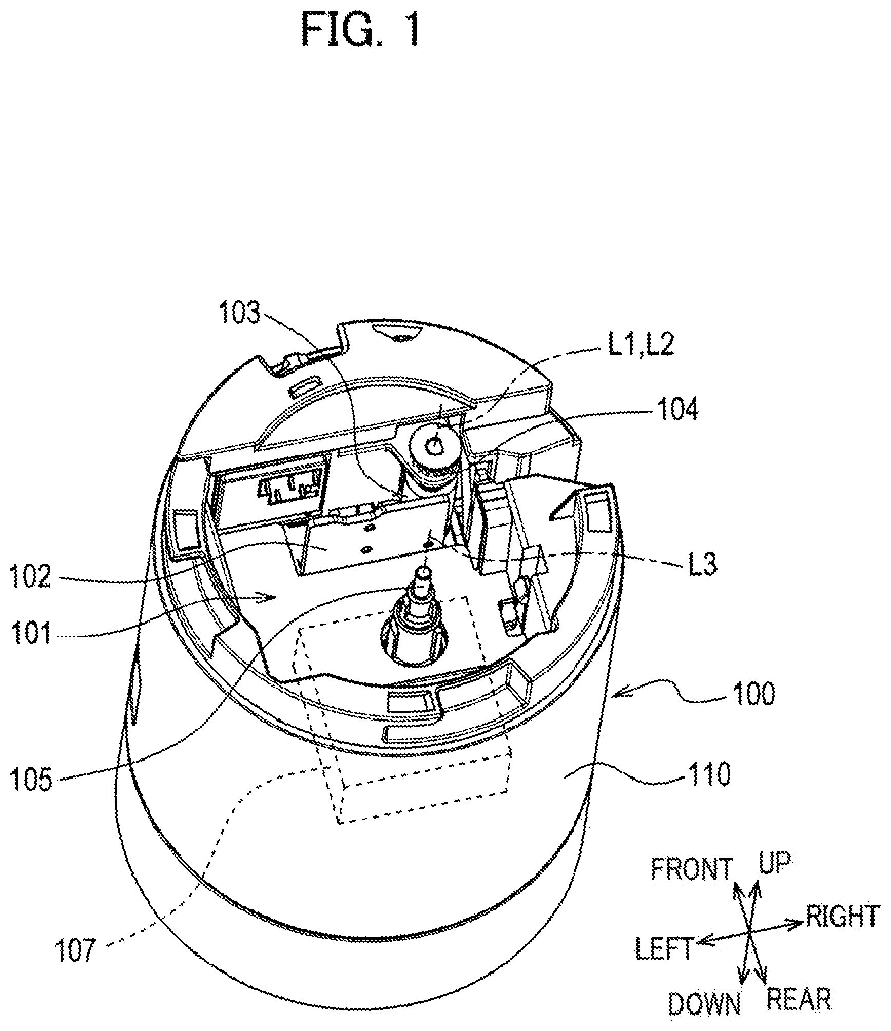 Patent US12576656 Figure 1 – Auxiliary tape cassette including auxiliary tape, gear, and case that accommodates therein at least a part of auxiliary tape and at least a part of gear