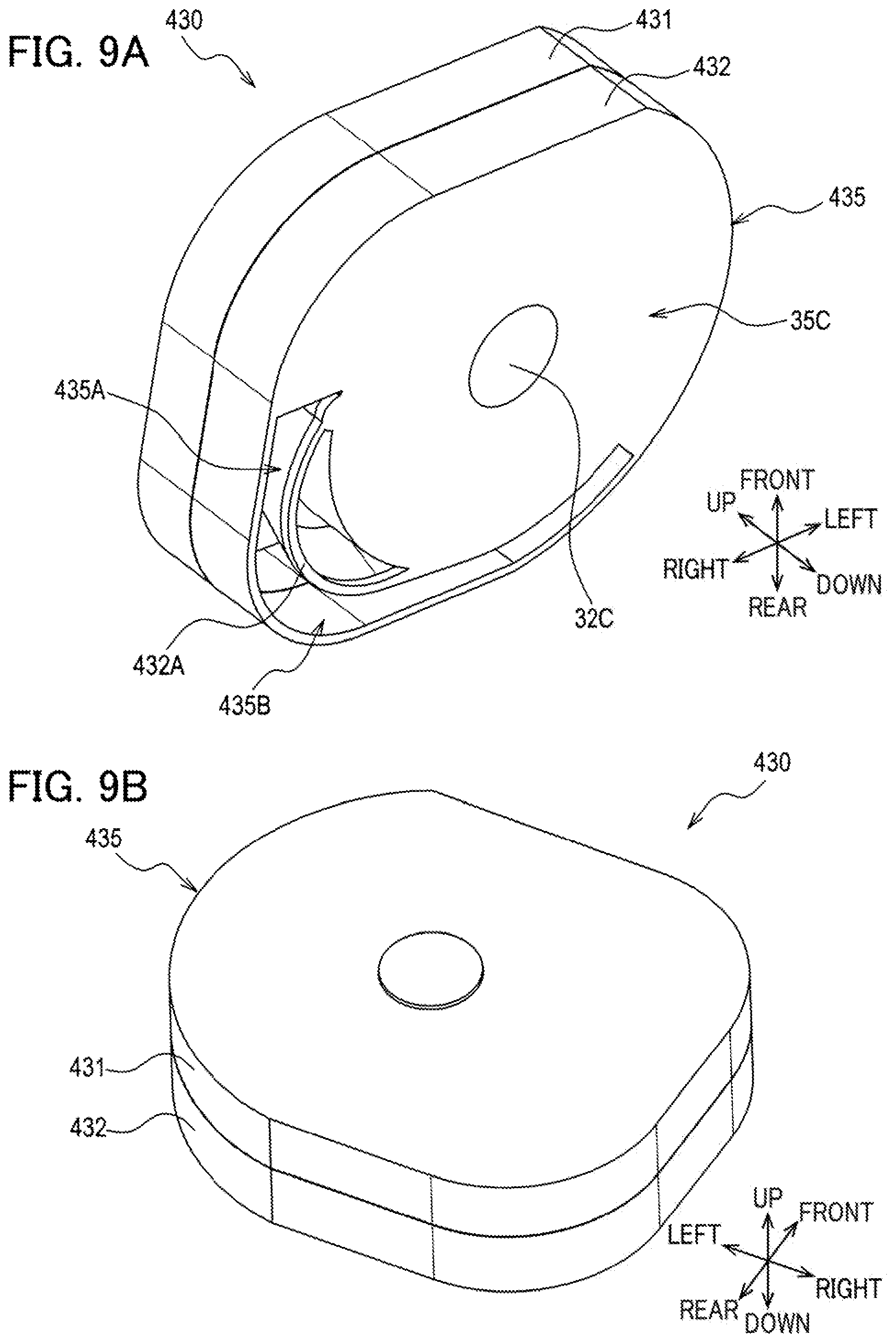 Patent US12576656 Figure 9 – Auxiliary tape cassette including auxiliary tape, gear, and case that accommodates therein at least a part of auxiliary tape and at least a part of gear