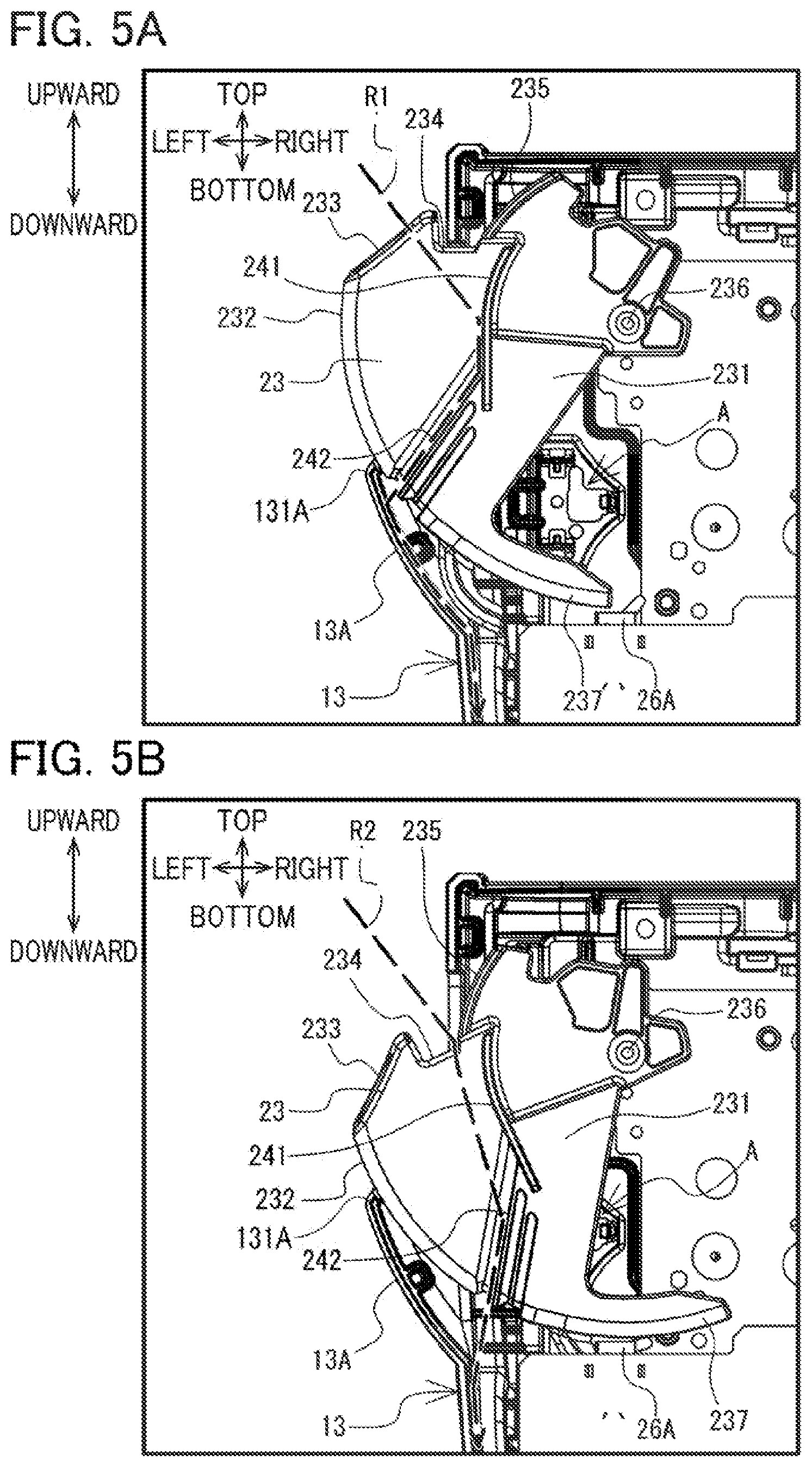 Patent US12576657 Figure 5 – Printing device having guide channel for guiding liquid discharged from housing toward outside of the printing device