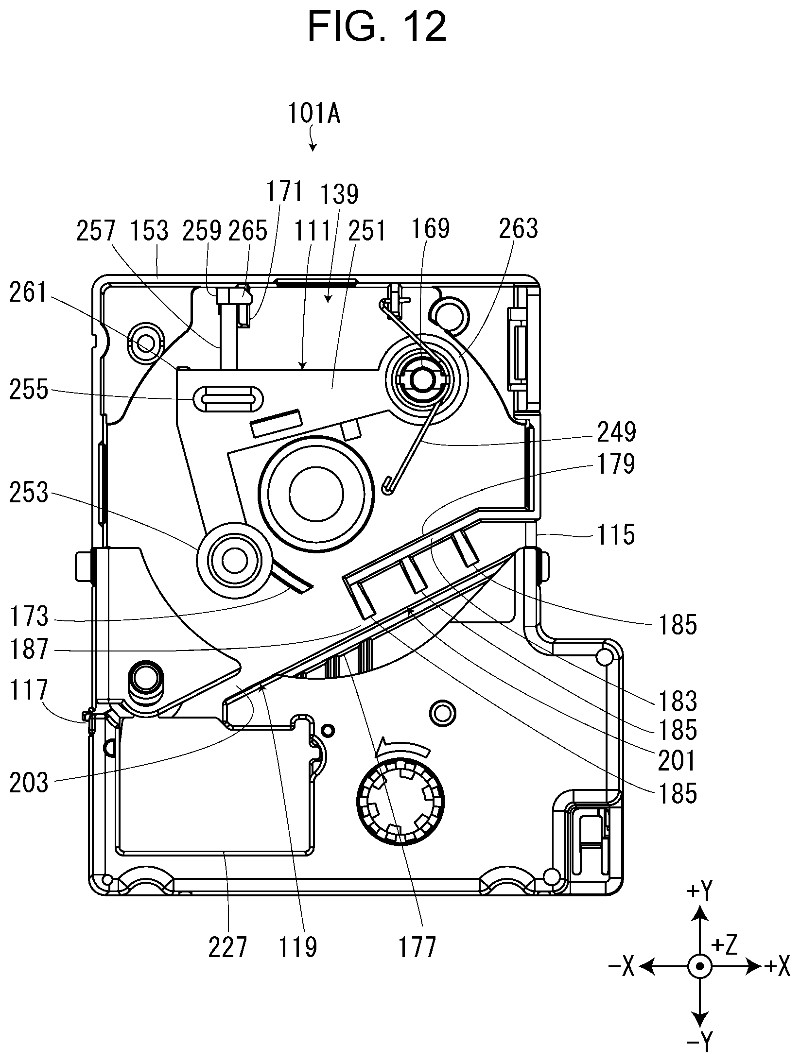 Patent US12576659 Figure 11 – Ribbon cartridge