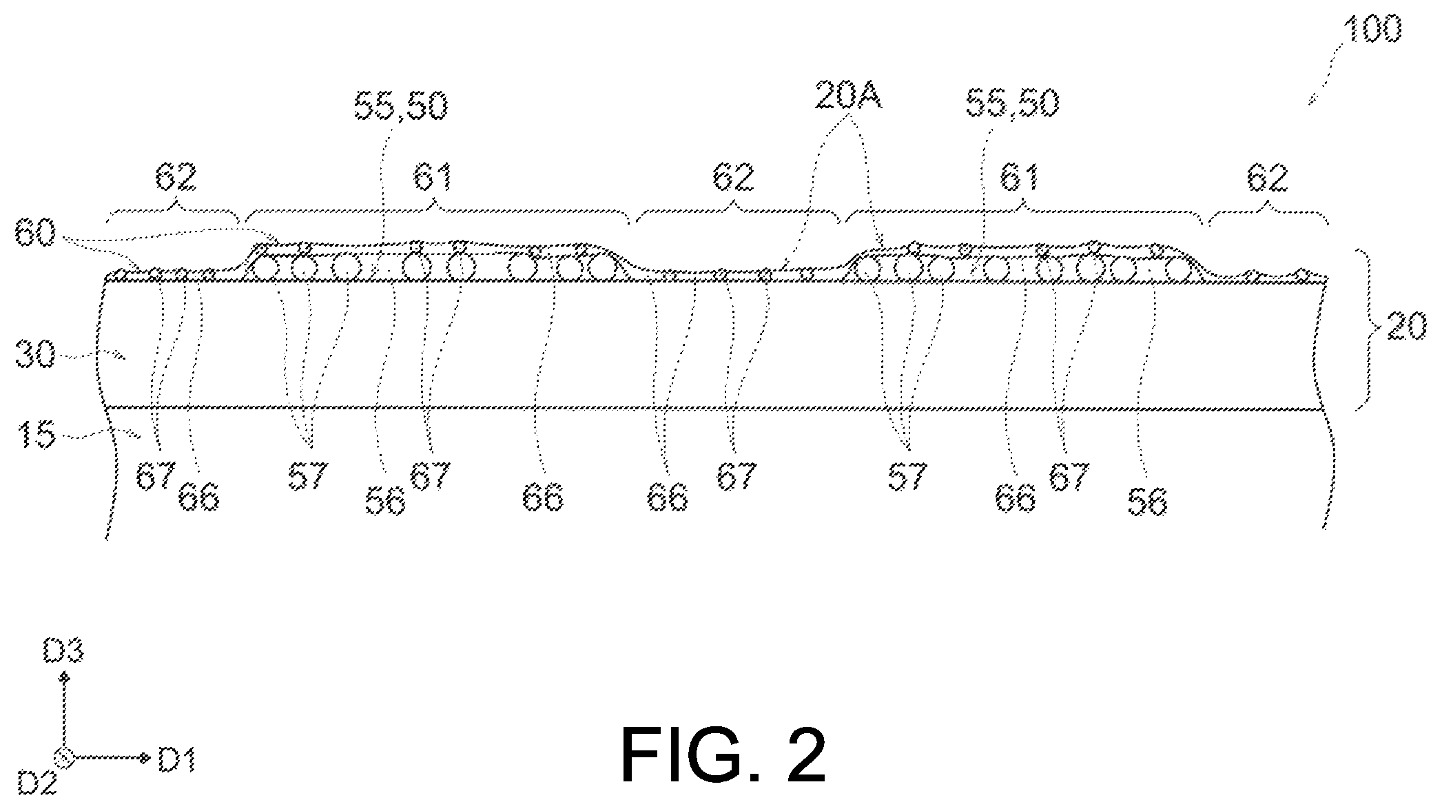 Patent US12576667 Figure 2 – Decorative sheet and decorative member
