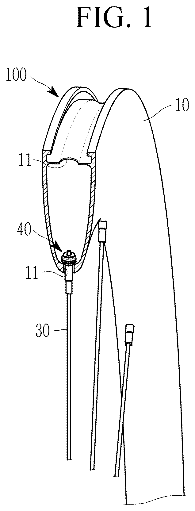 Patent US12576668 Figure 1 – Nipple assembly for spoke wheel, and spoke wheel including same