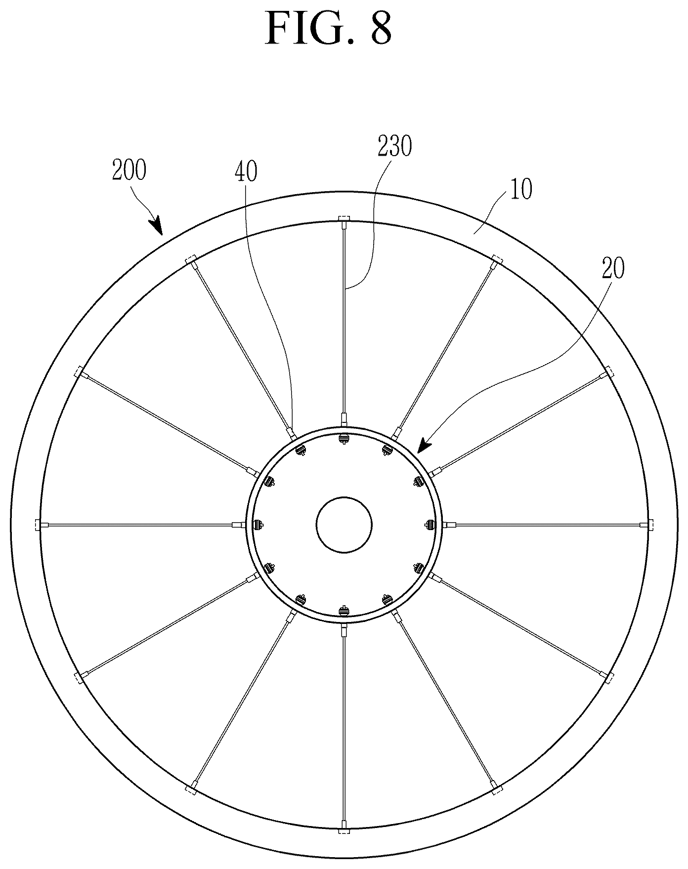 Patent US12576668 Figure 8 – Nipple assembly for spoke wheel, and spoke wheel including same