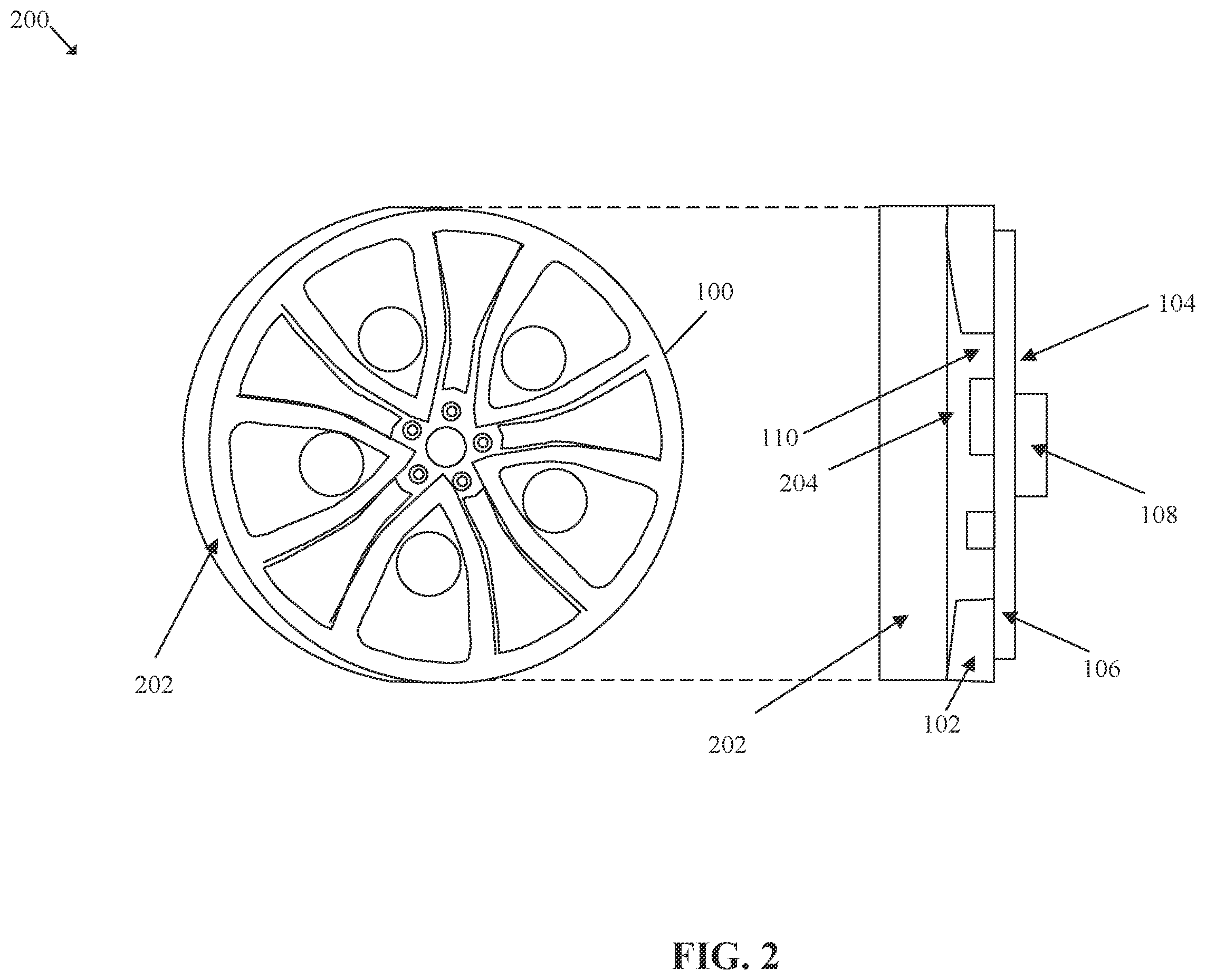 Patent US12576669 Figure 3 – Vehicle wheel cover