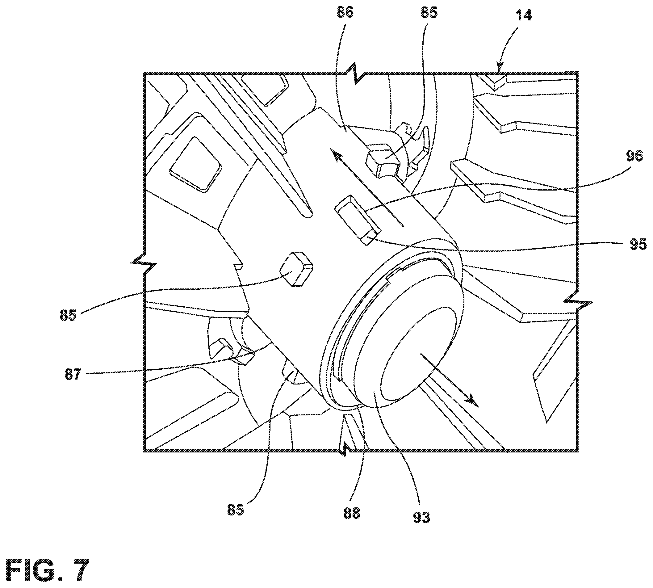 Patent US12576670 Figure 7 – Wheel cover mounting assembly