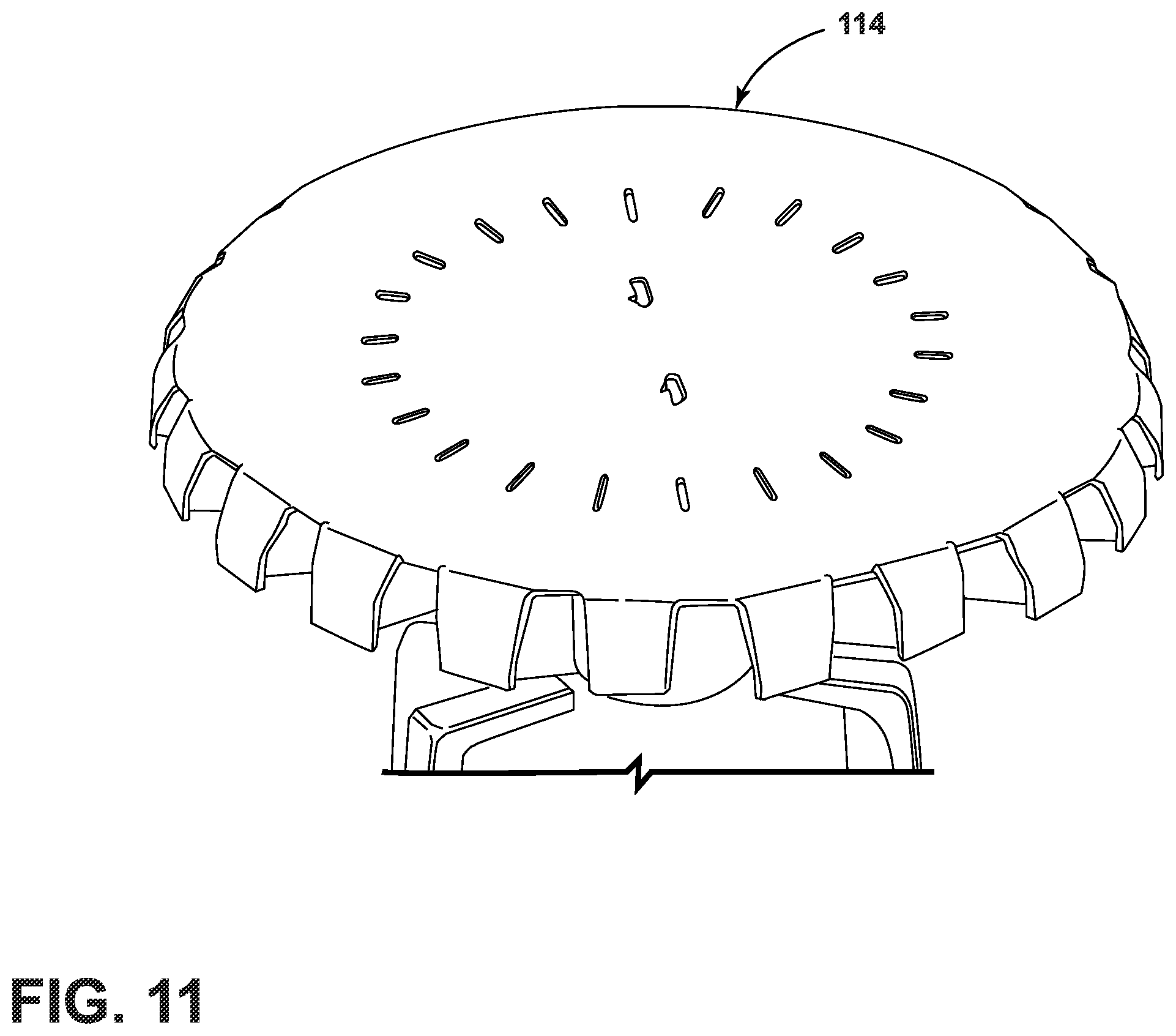 Patent US12576670 Figure 11 – Wheel cover mounting assembly