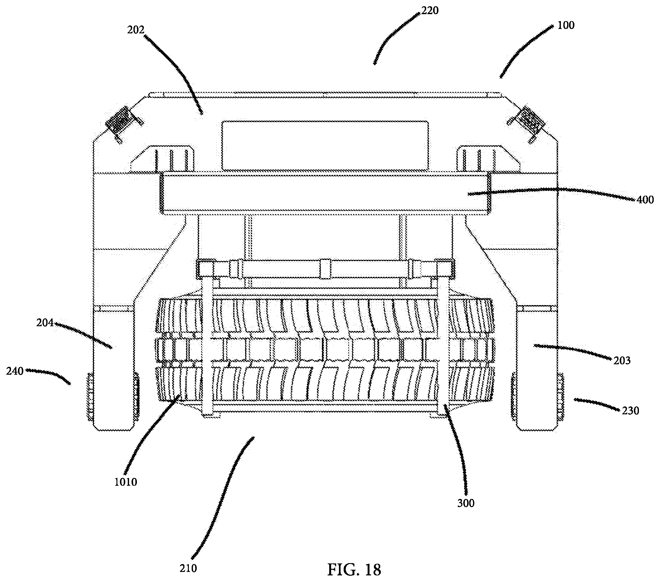 Patent US12576671 Figure 18 – Tire handler having tire lay flat capability