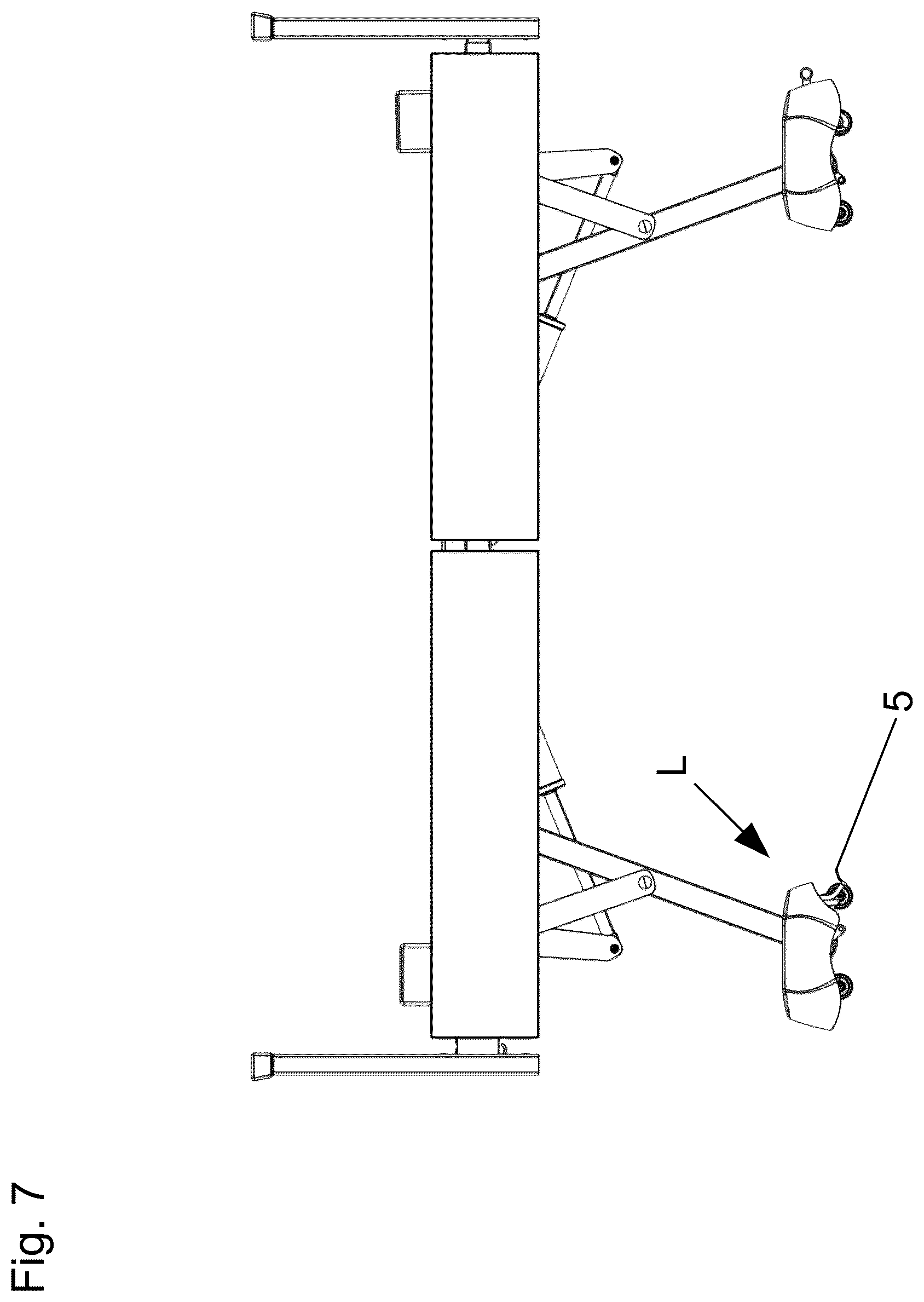 Patent US12576672 Figure 9 – Swivel castor arrangement for a piece of furniture and a bed with the swivel castor arrangement