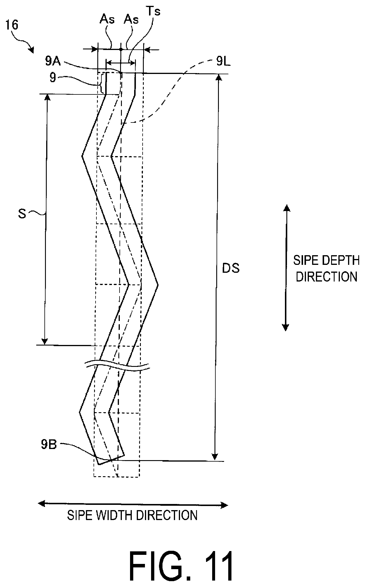 Patent US12576674 Figure 14 – Pneumatic tire