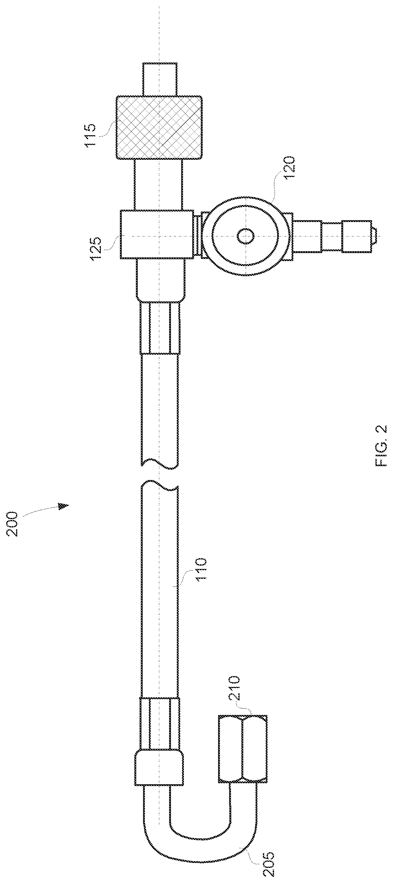 Patent US12576676 Figure 3 – Automatic tire inflation system hose with integrated TPMS sensor