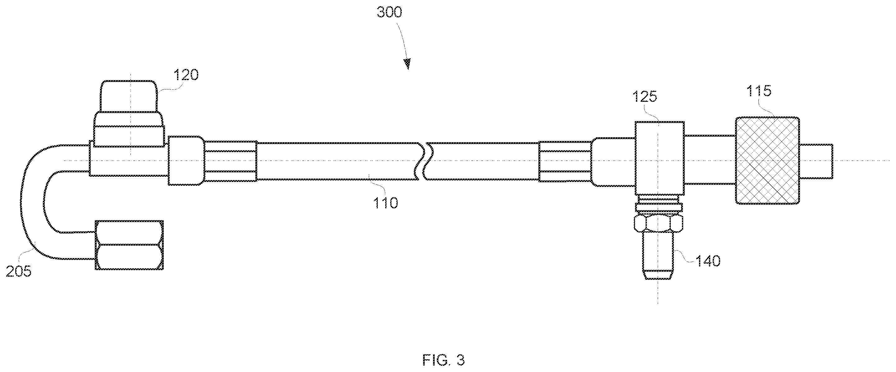 Patent US12576676 Figure 4 – Automatic tire inflation system hose with integrated TPMS sensor