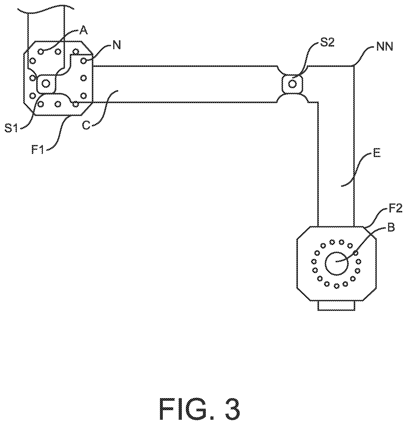 Patent US12576678 Figure 3 – Rotating trailer hitch arm