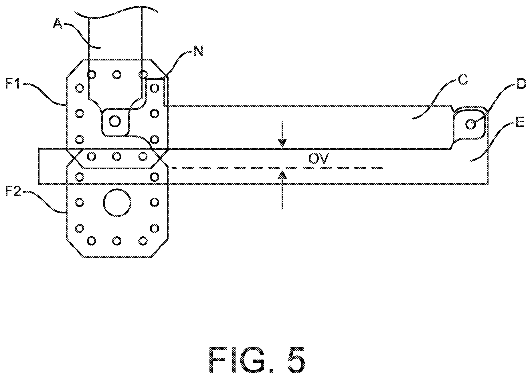 Patent US12576678 Figure 5 – Rotating trailer hitch arm
