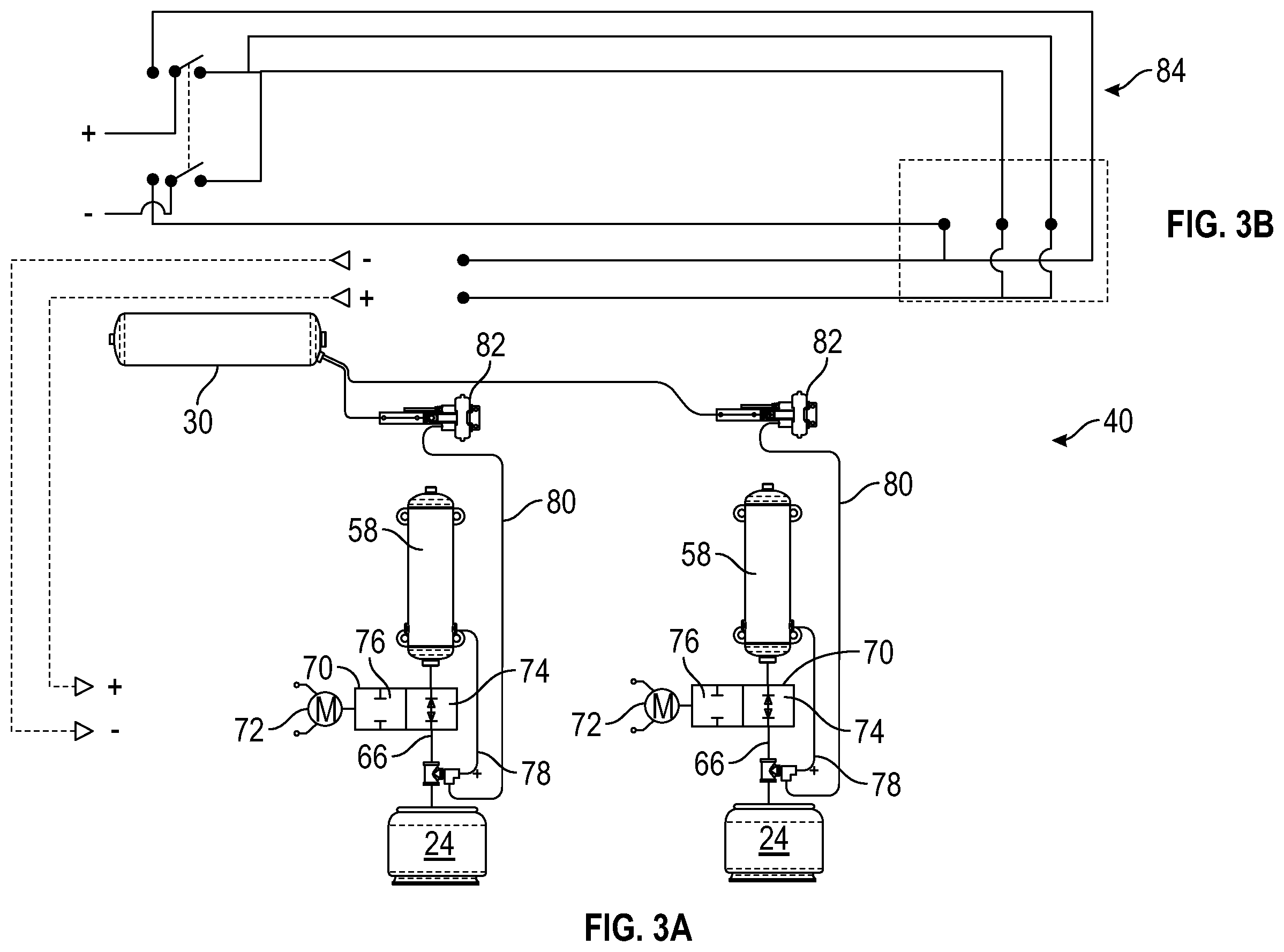 Patent US12576685 Figure 3 – Heavy duty vehicle suspension with user controlled pneumatic assist
