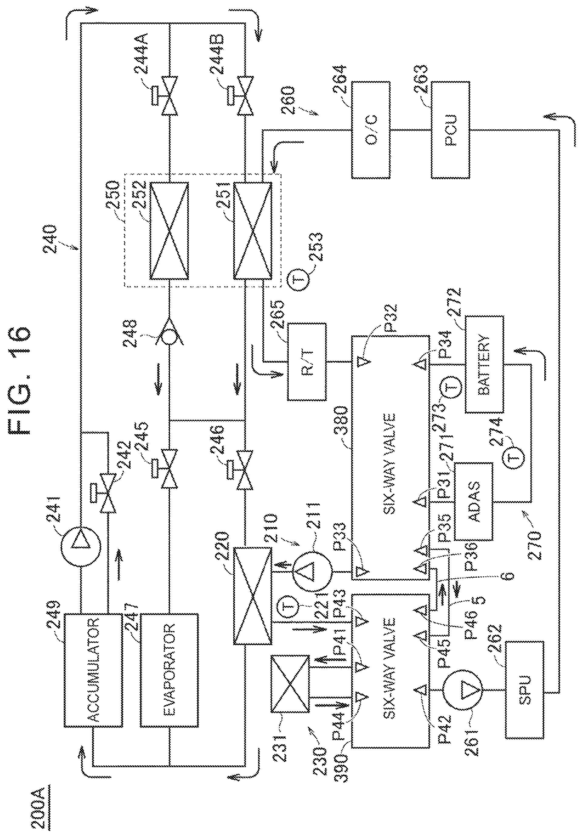 Patent US12576687 Figure 16 – Thermal management system, vehicle including the same, and method for controlling thermal management circuit