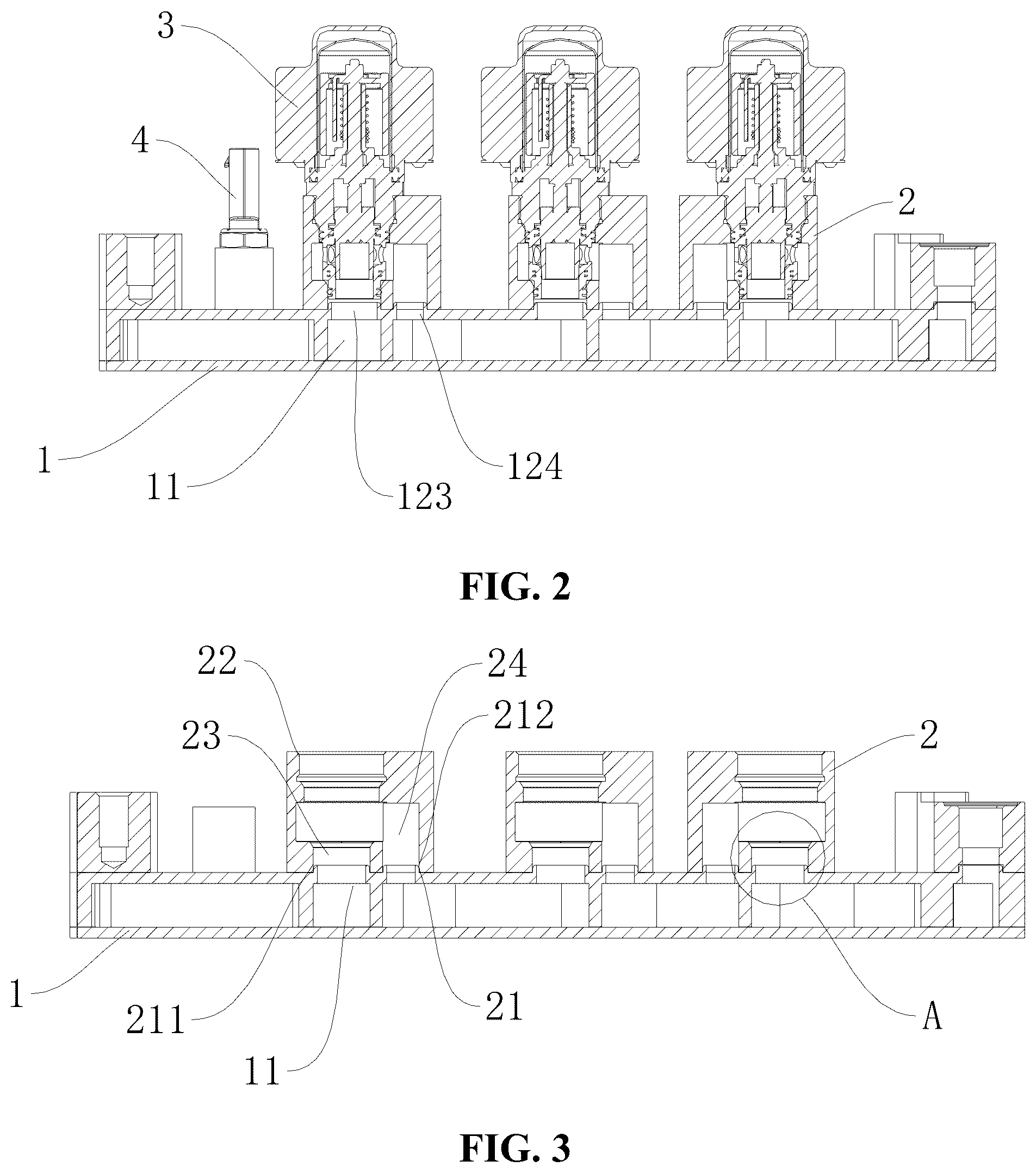 Patent US12576689 Figure 2 – Fluid control assembly and valve device