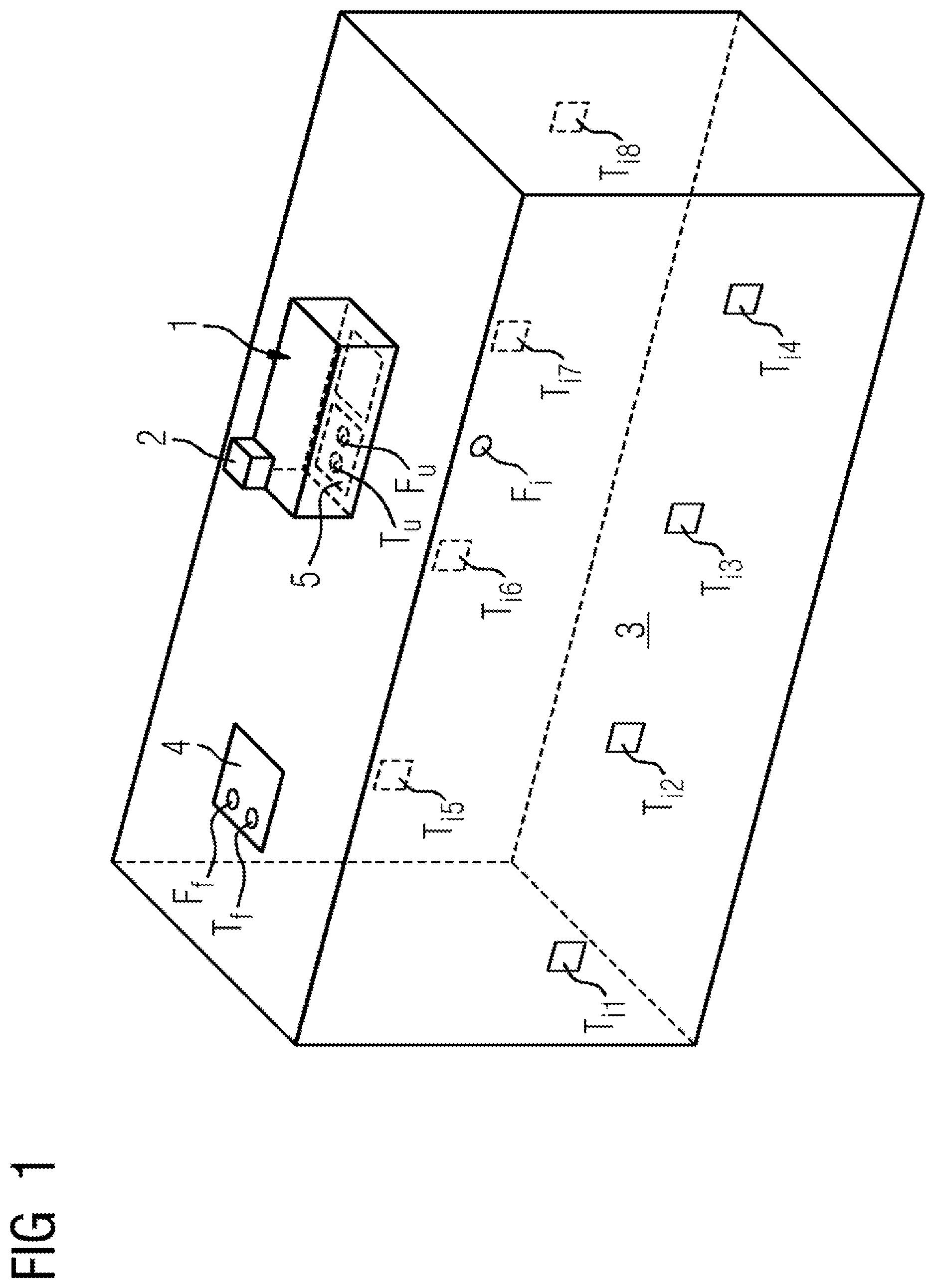 Patent US12576691 Figure 1 – Method for monitoring an air-conditioned passenger compartment of a vehicle, and air-conditioning arrangement for carrying out such a method