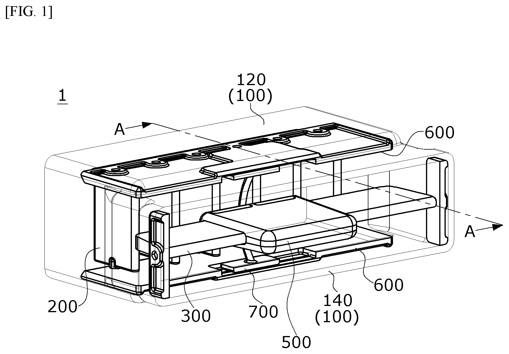 Patent US12576695 Figure 1 – Vehicle air vent