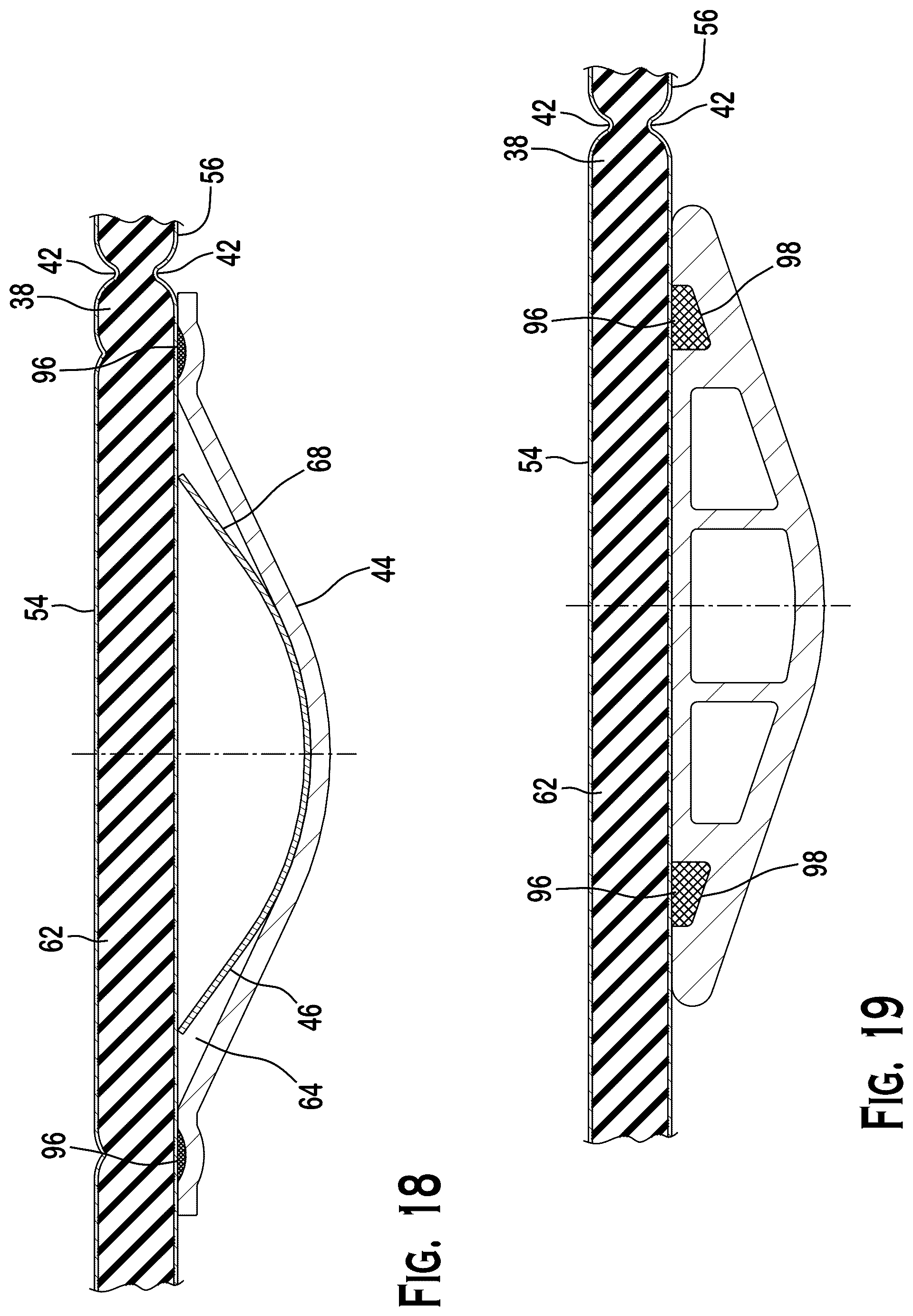 Patent US12576697 Figure 13 – Reinforcement element for sun shades, buckle resistant sun shades, sun shades for vehicles, and method of making same