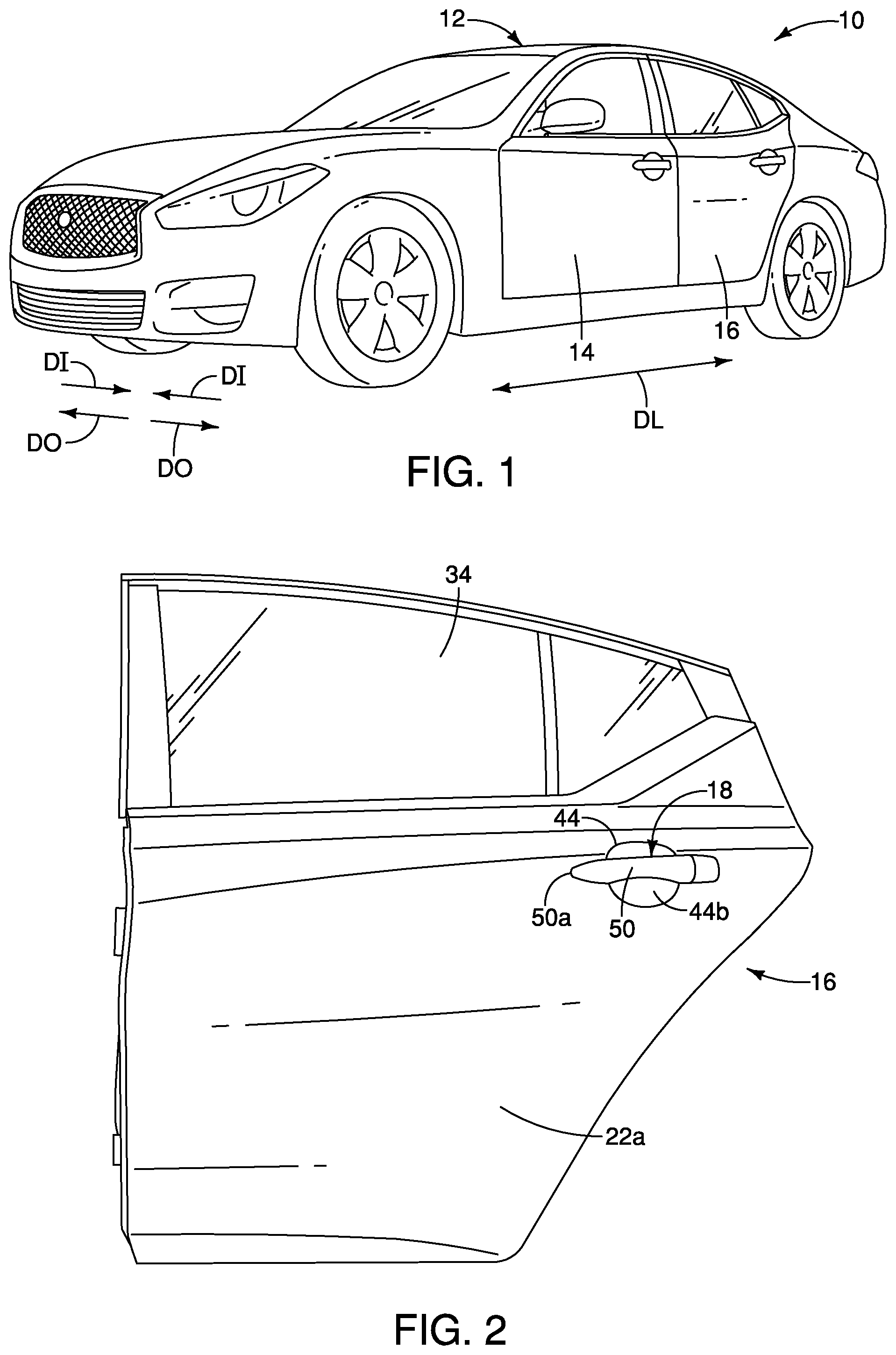 Patent US12576698 — Vehicle door assembly — Figure 1
