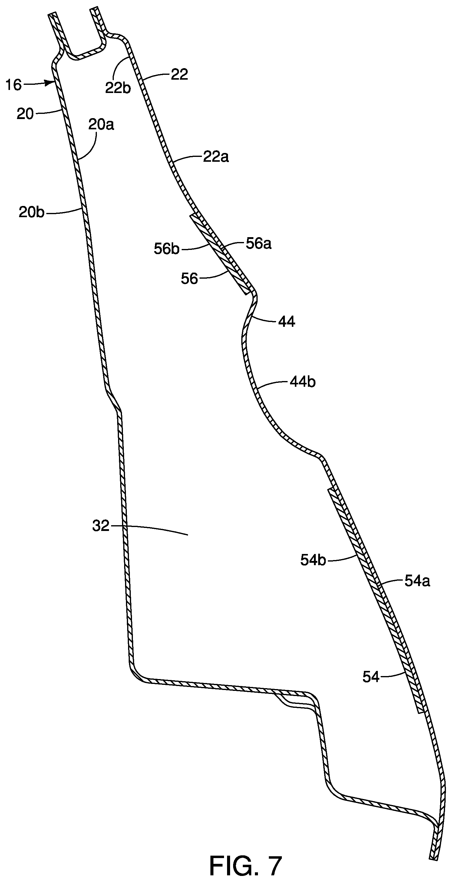 Patent US12576698 Figure 4 – Vehicle door assembly