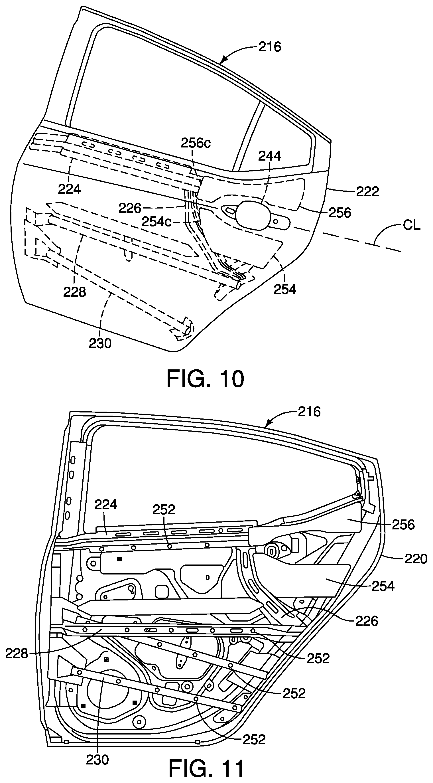 Patent US12576698 Figure 6 – Vehicle door assembly