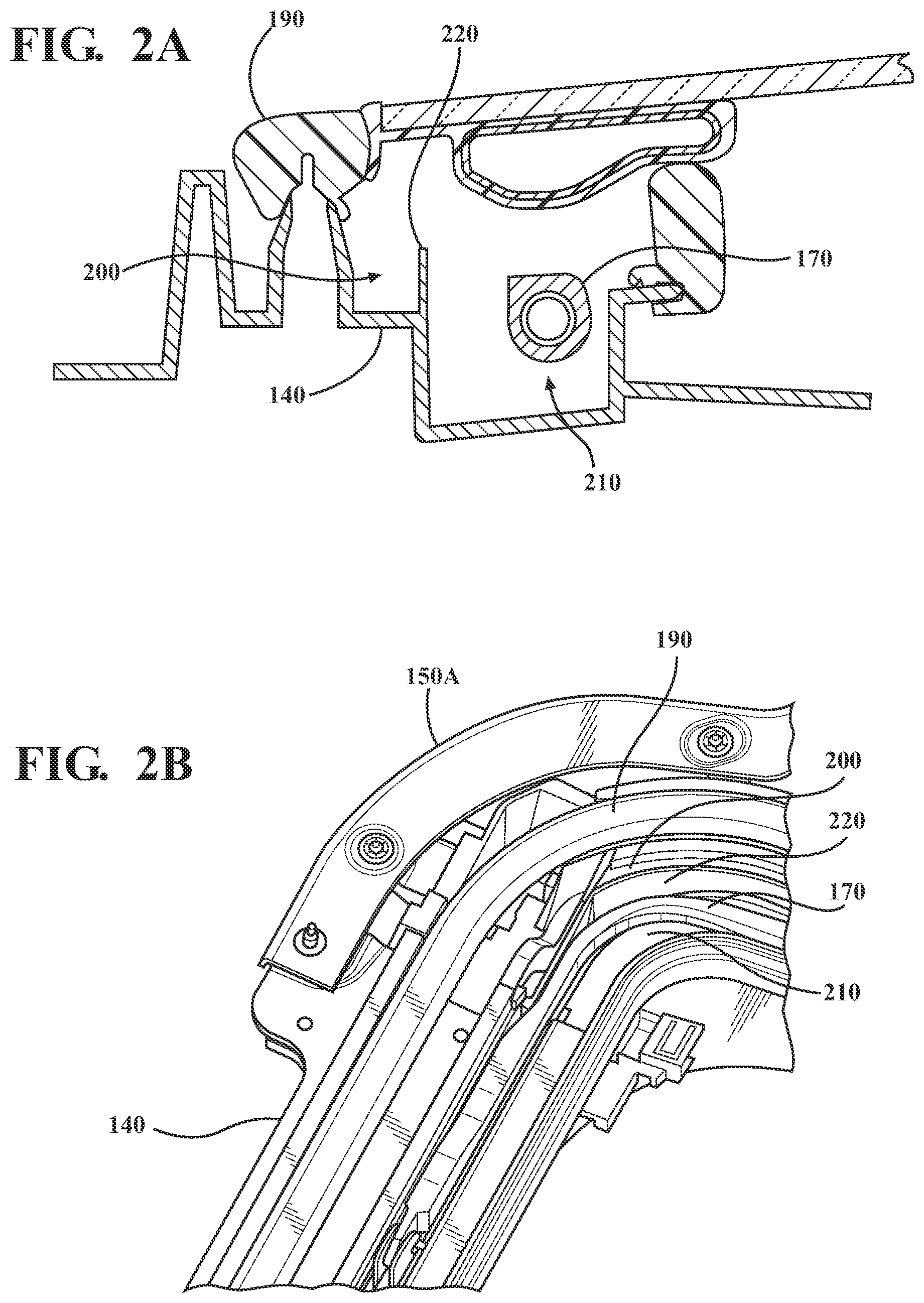 Patent US12576701 Figure 3 – Sunroof assembly water management system