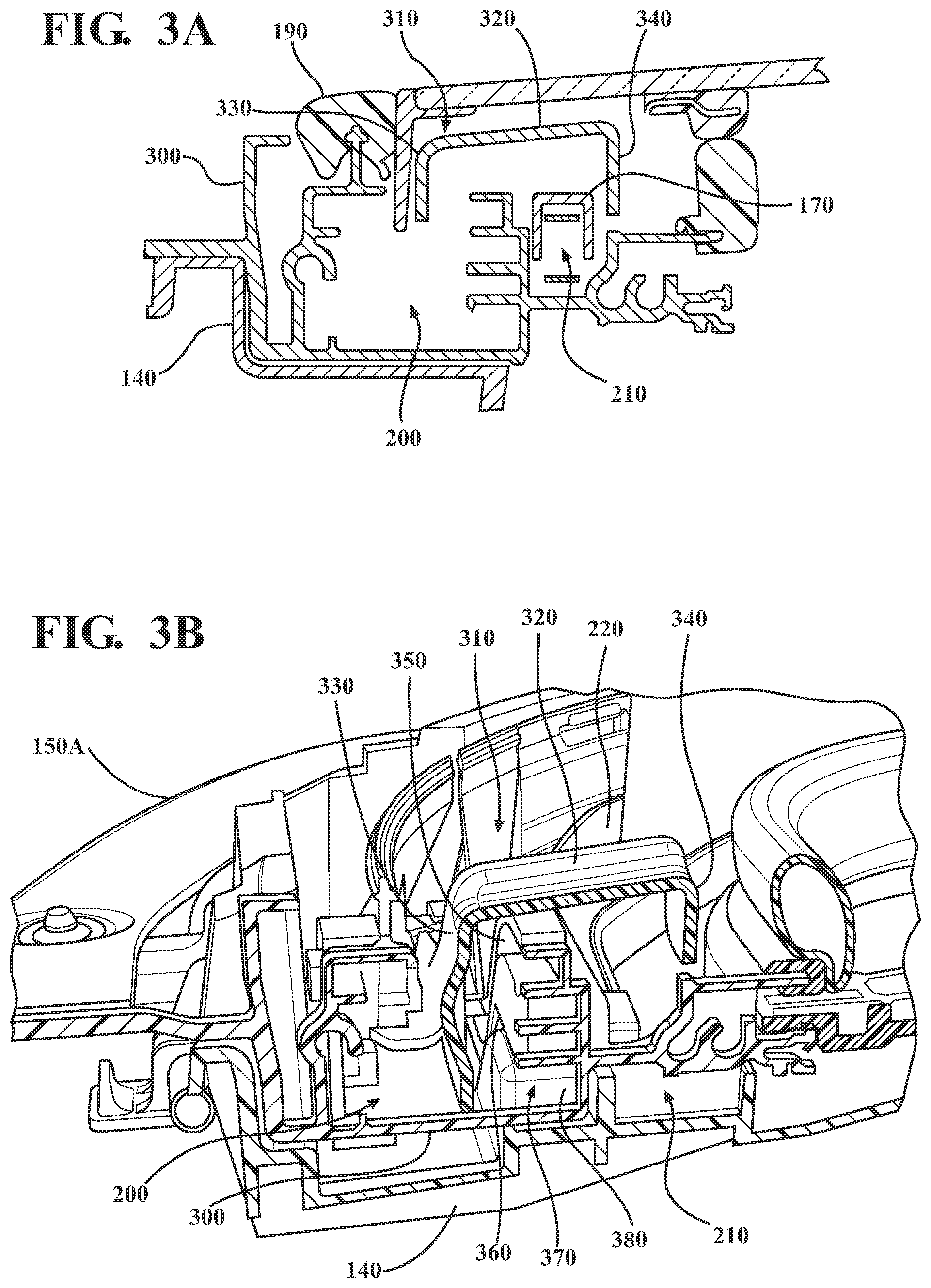 Patent US12576701 Figure 4 – Sunroof assembly water management system