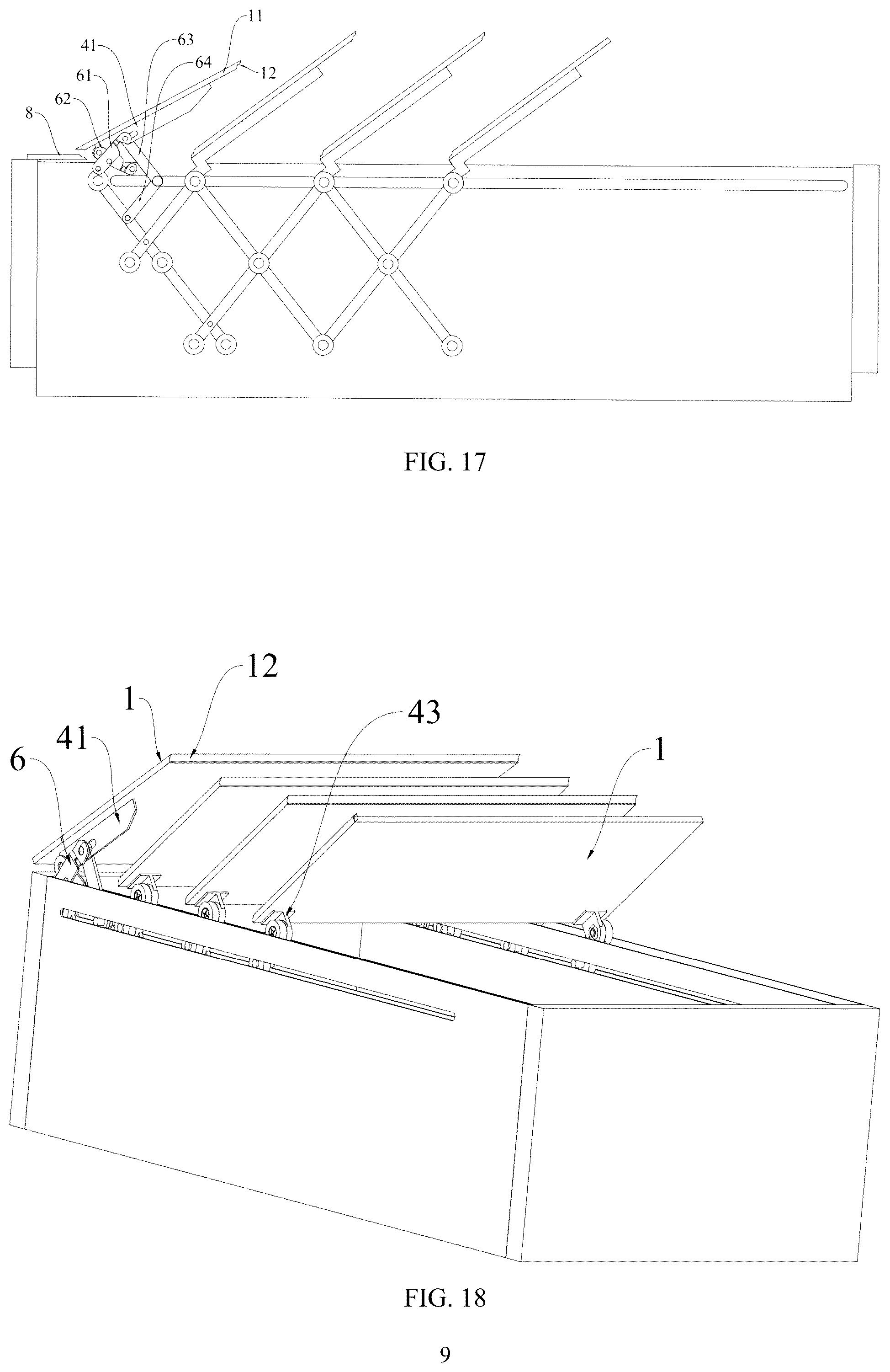Patent US12576702 Figure 9 – Pickup truck tonneau cover