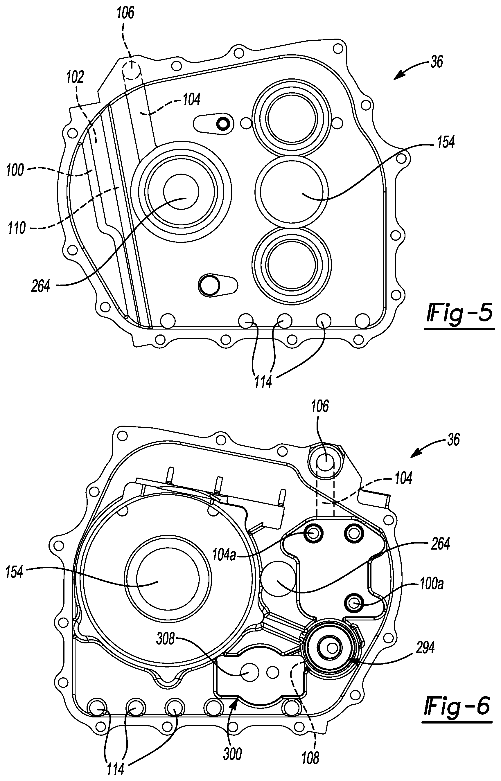 Patent US12576703 Figure 6 – Electric drive unit with motor assembly isolated from beaming loads transmitted through housing assembly