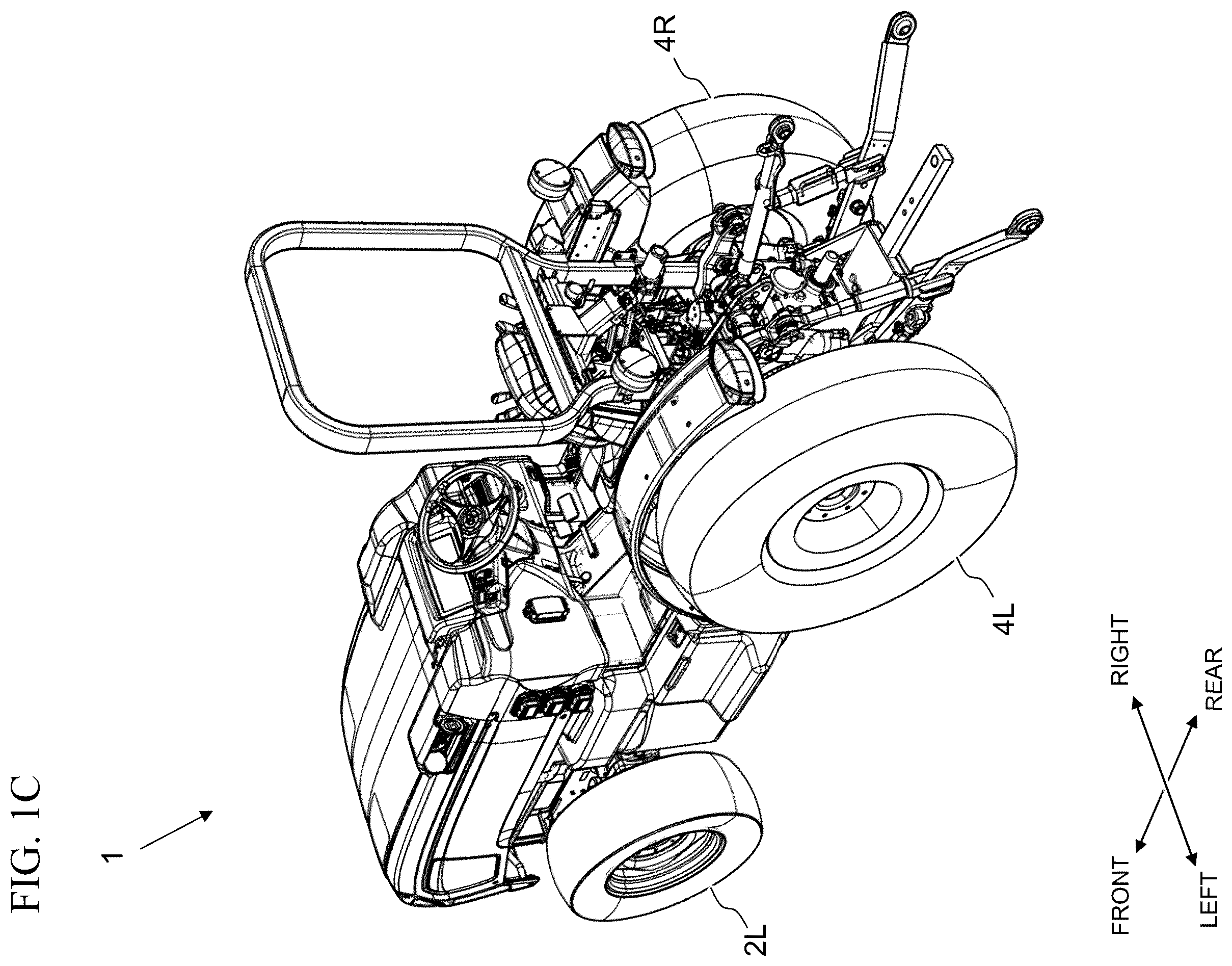 Patent US12576704 Figure 3 – Electric work vehicle