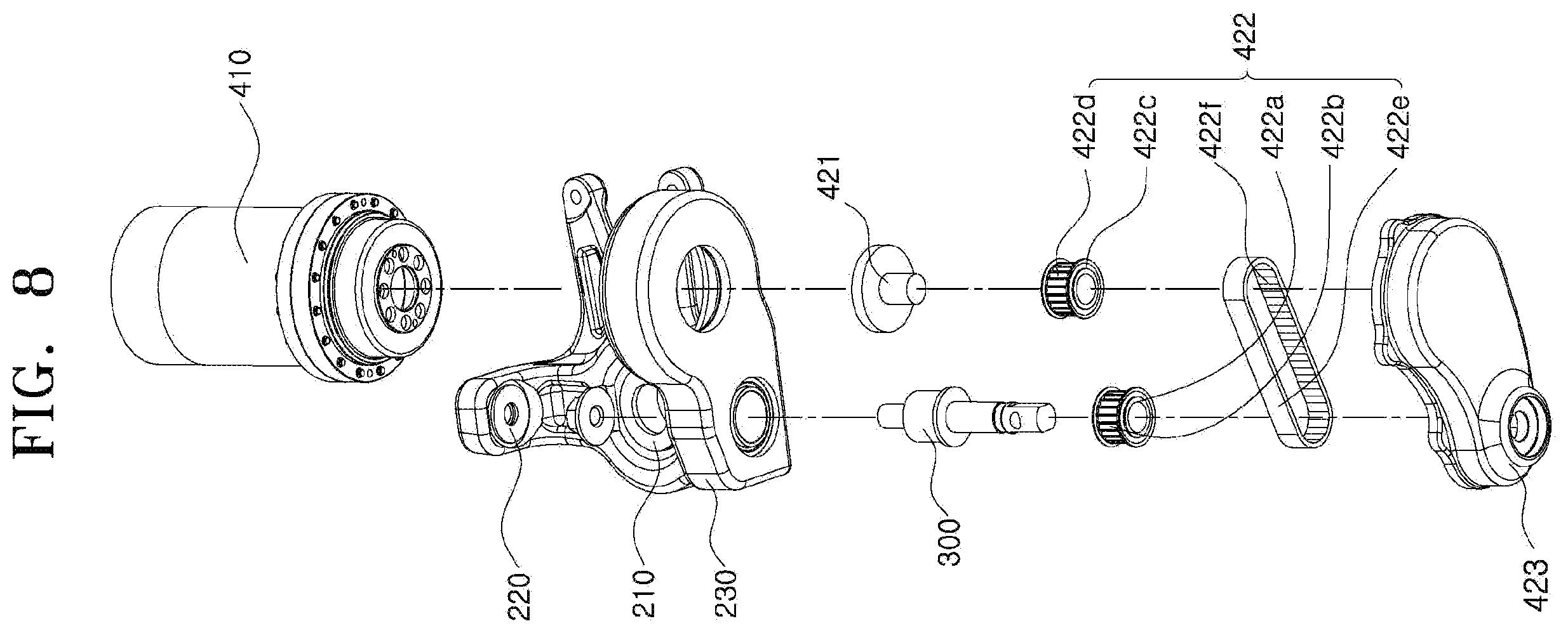 Patent US12576707 Figure 8 – Corner module apparatus