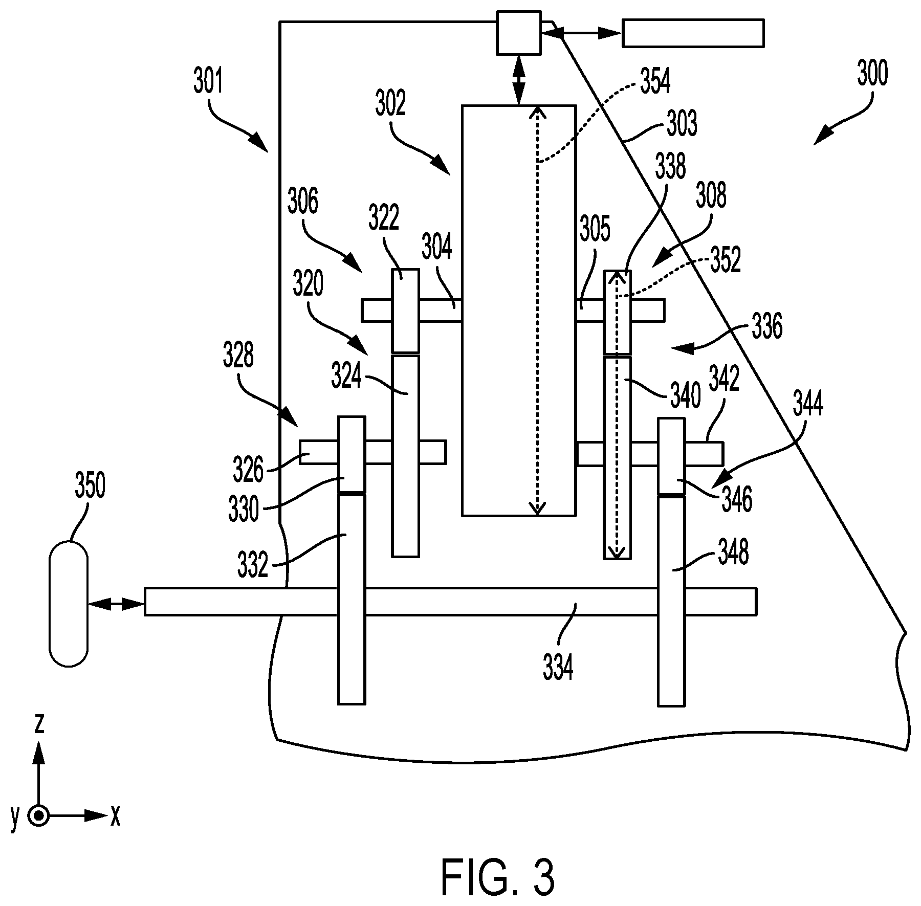 Patent US12576708 Figure 3 – Electric axle with compact electric machine and gearbox arrangement