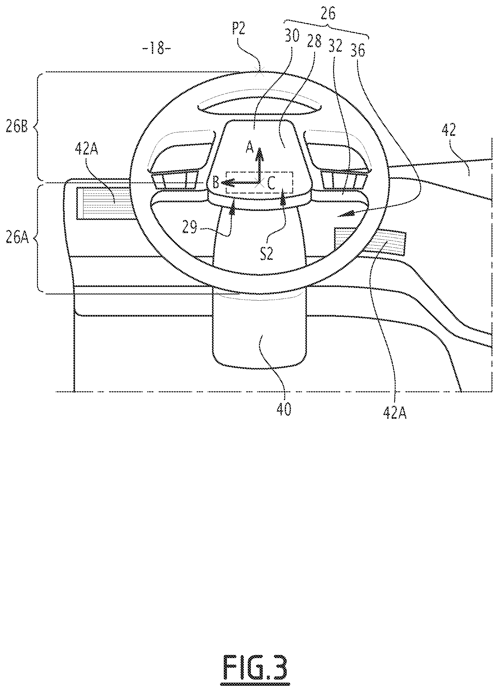 Patent US12576710 Figure 3 – Truck cabin
