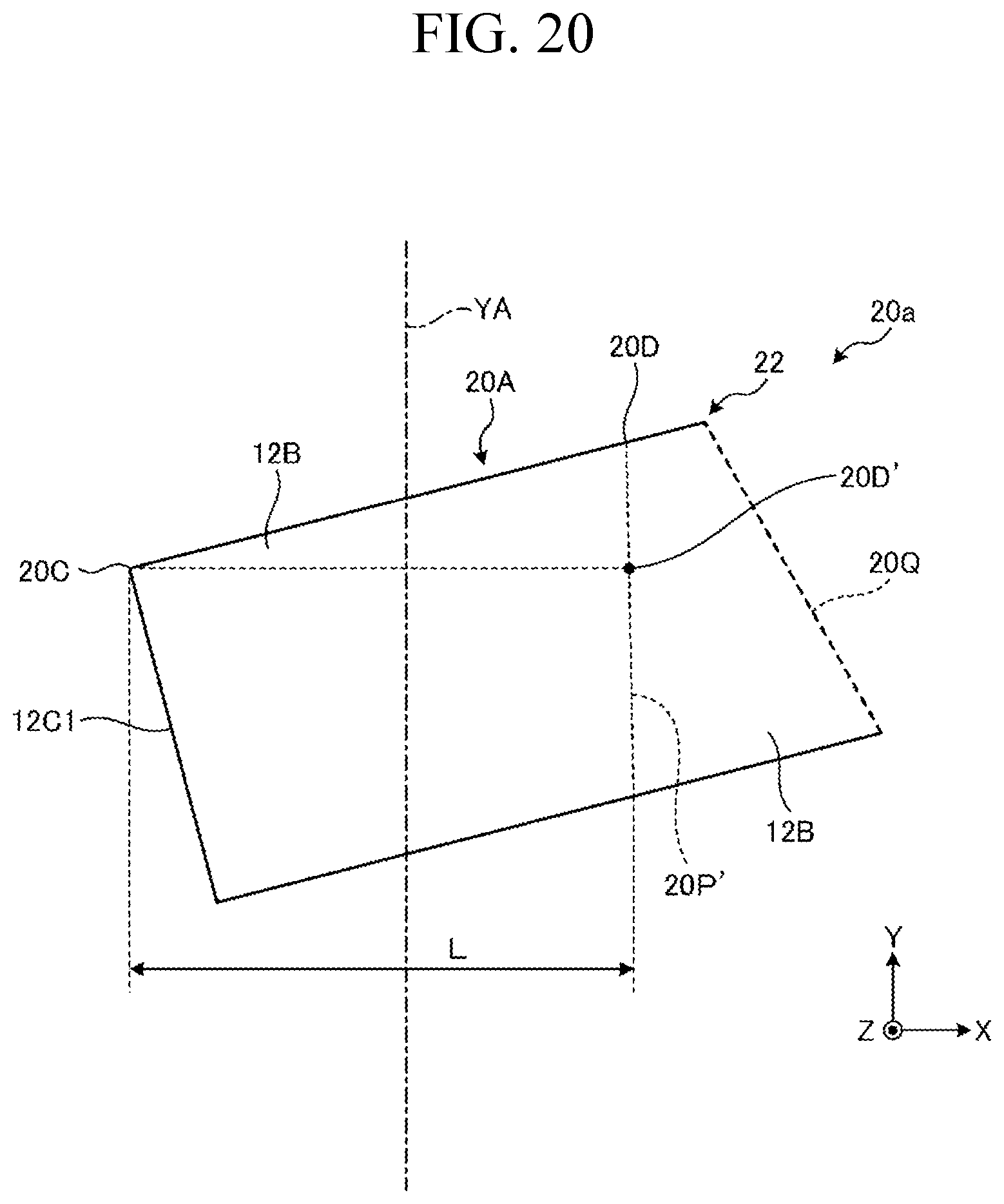 Patent US12576714 Figure 11 – Glass article and onboard display device