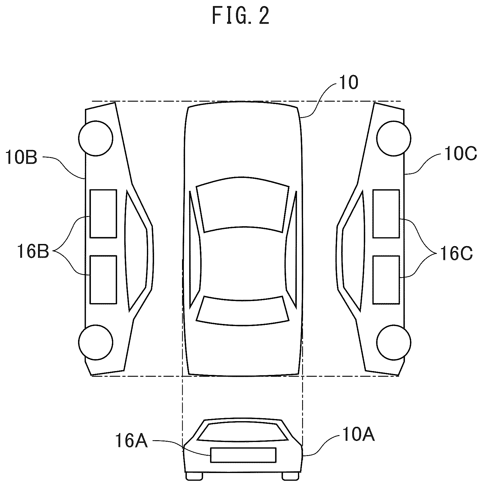 Patent US12576716 Figure 2 – Vehicle display device and display control method