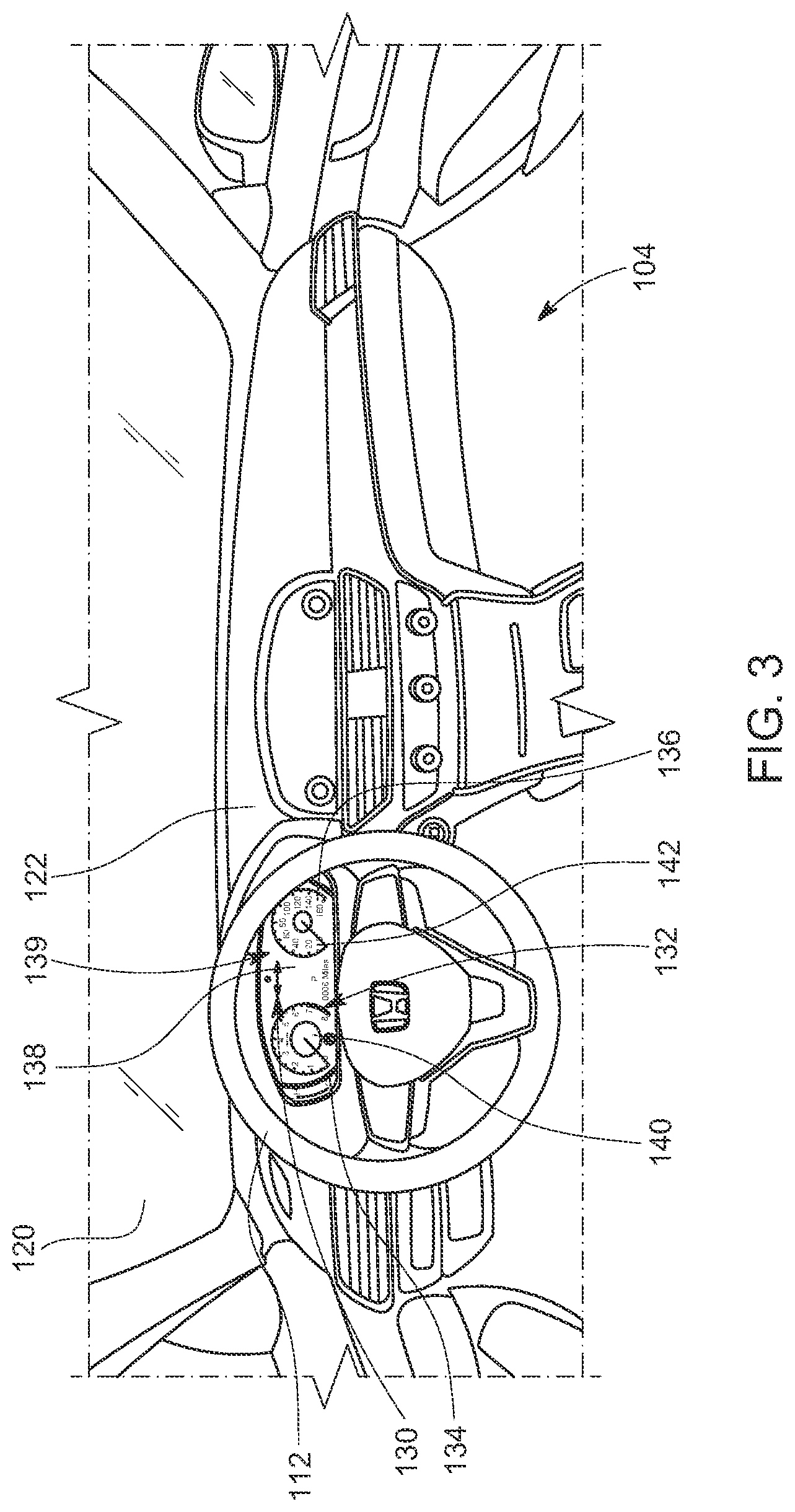 Patent US12576718 Figure 3 – Display system for a vehicle