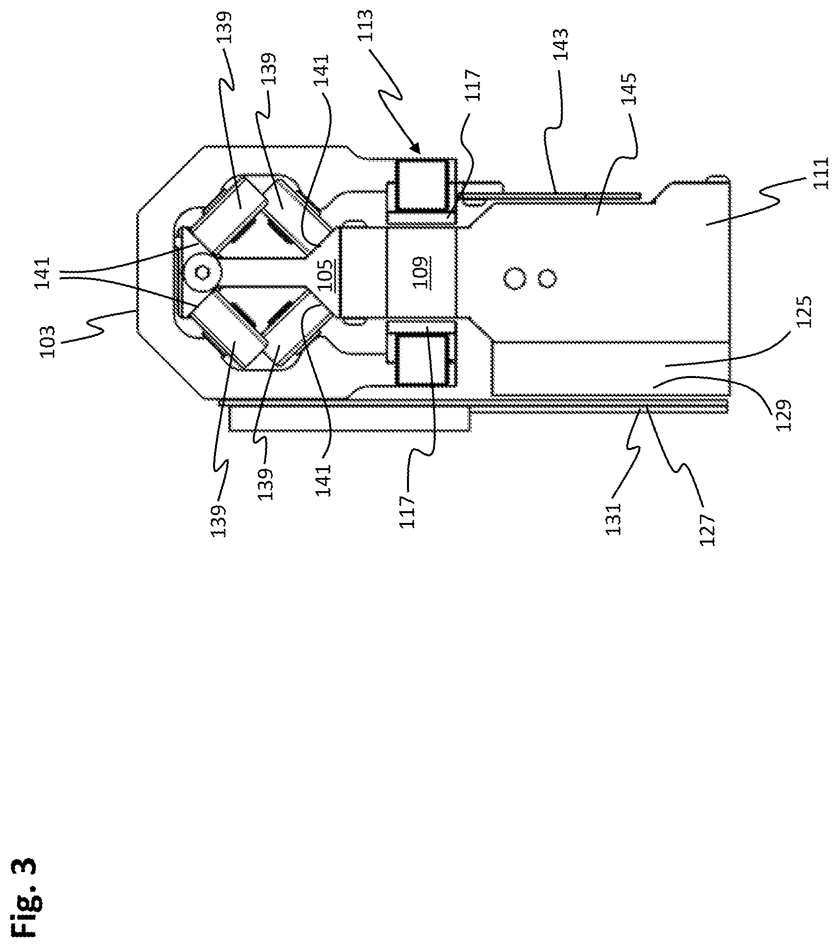 Patent US12576722 Figure 3 – Energy transmission in a linear transport system
