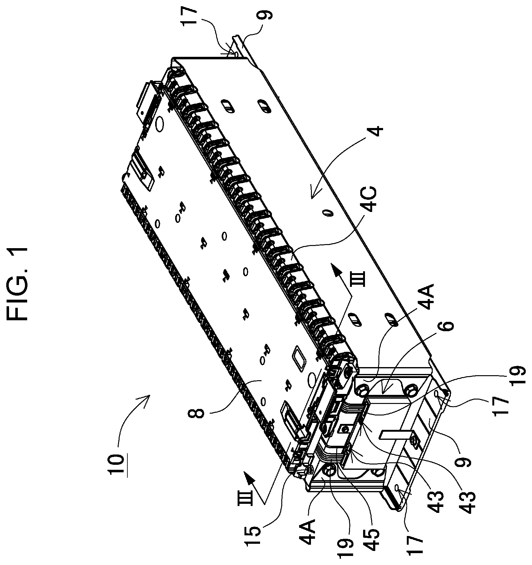 Patent US12576729 Figure 1 – Battery module, power supply device comprising battery module, and electric vehicle and power storage device comprising power supply device