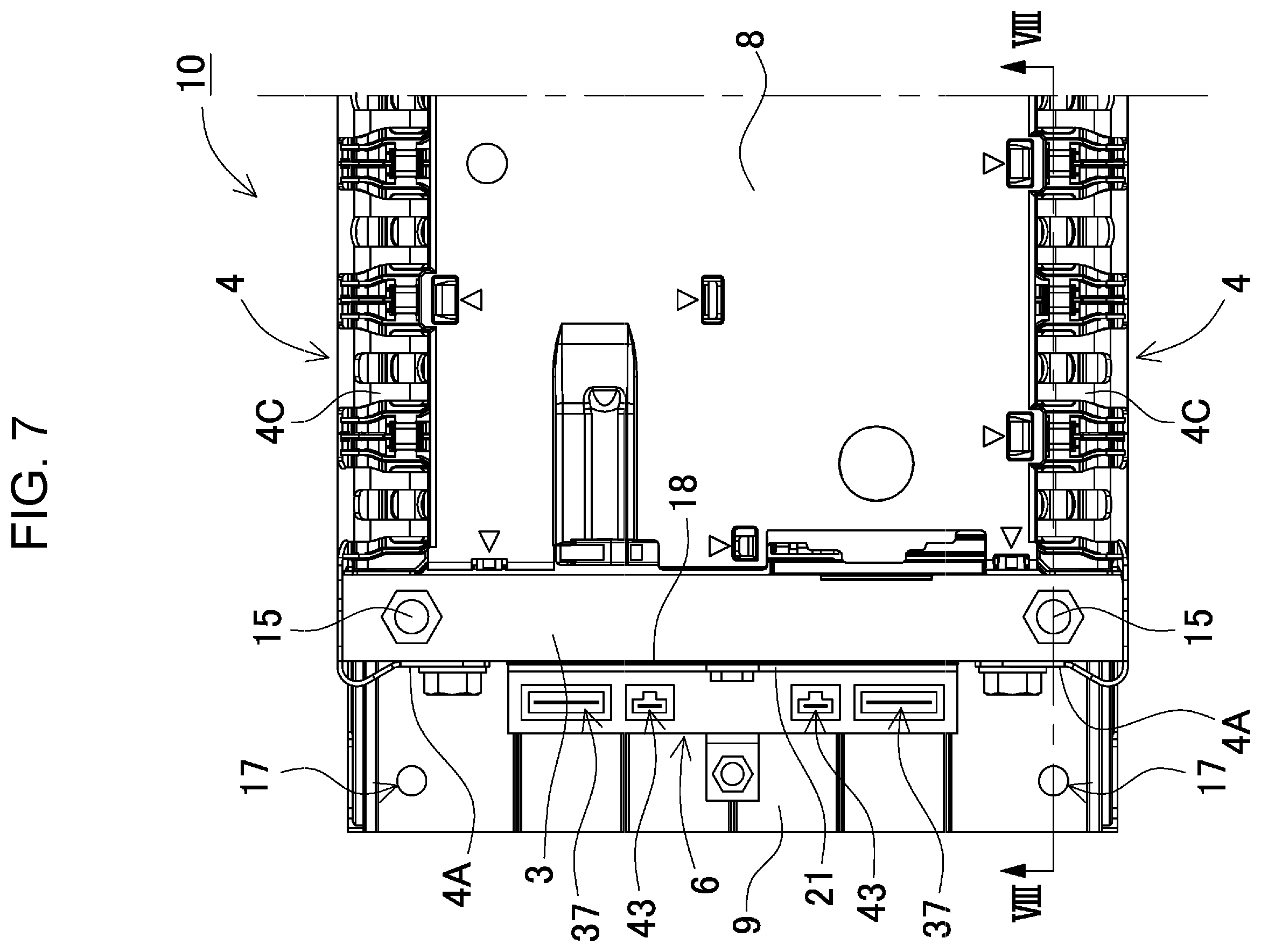 Patent US12576729 Figure 7 – Battery module, power supply device comprising battery module, and electric vehicle and power storage device comprising power supply device