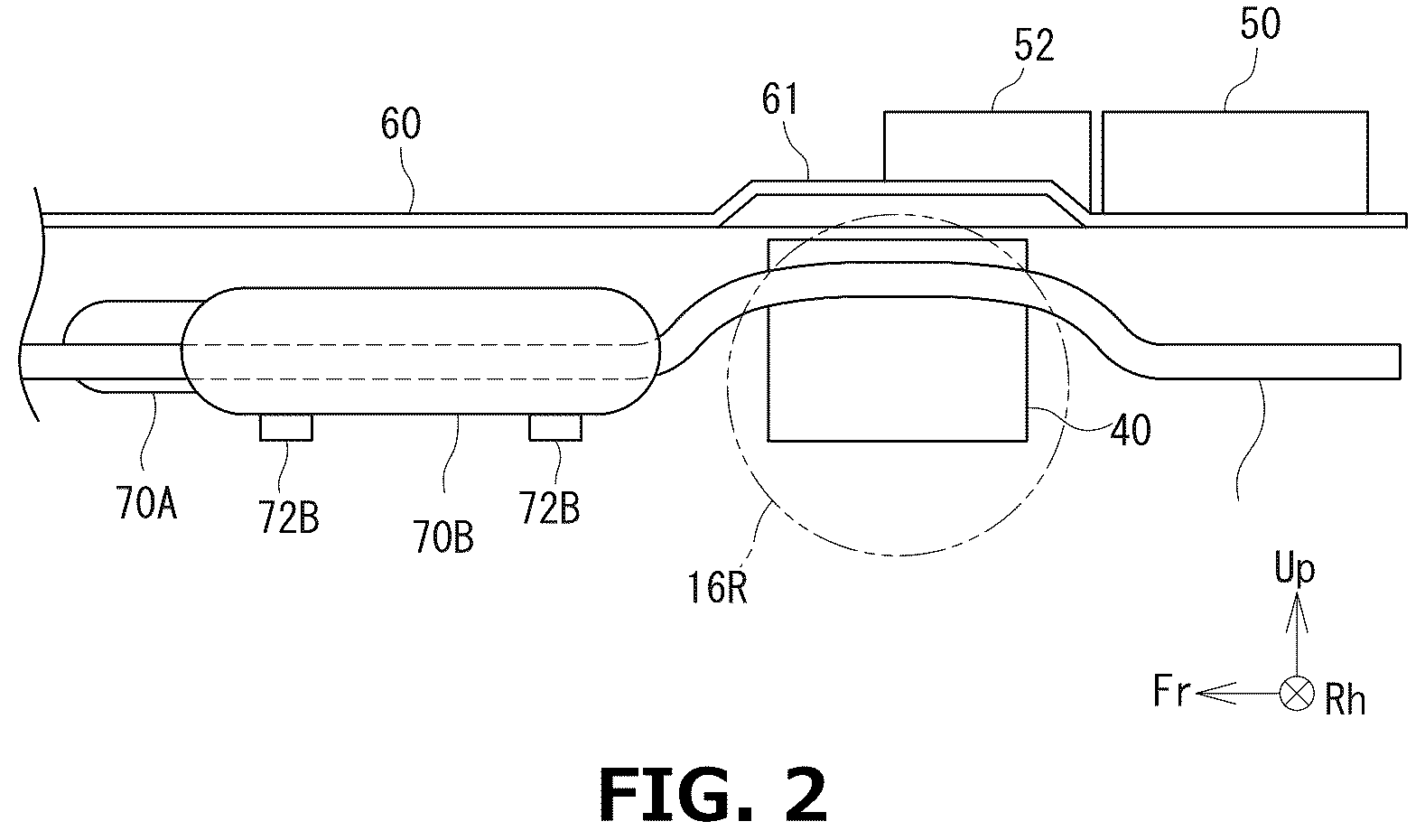 Patent US12576731 Figure 2 – Fuel cell electric vehicle