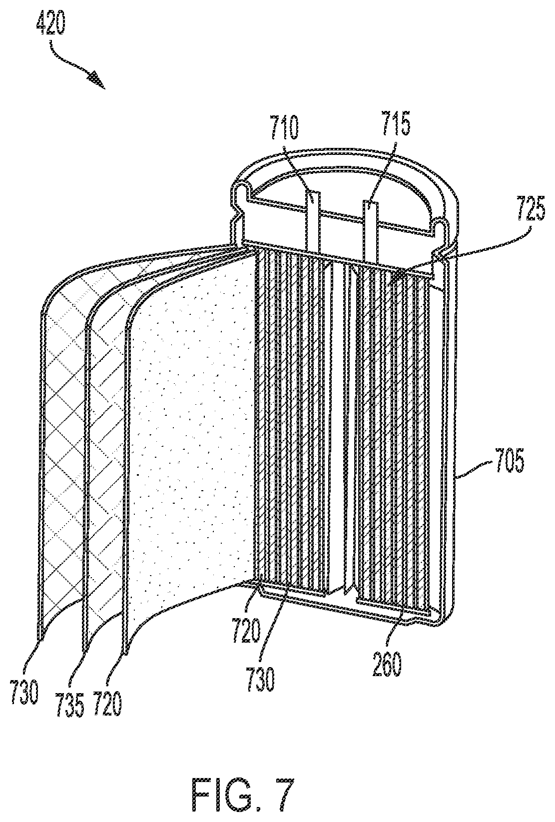 Patent US12576732 Figure 7 – Power transmission between electric vehicle battery and alternating-current power system
