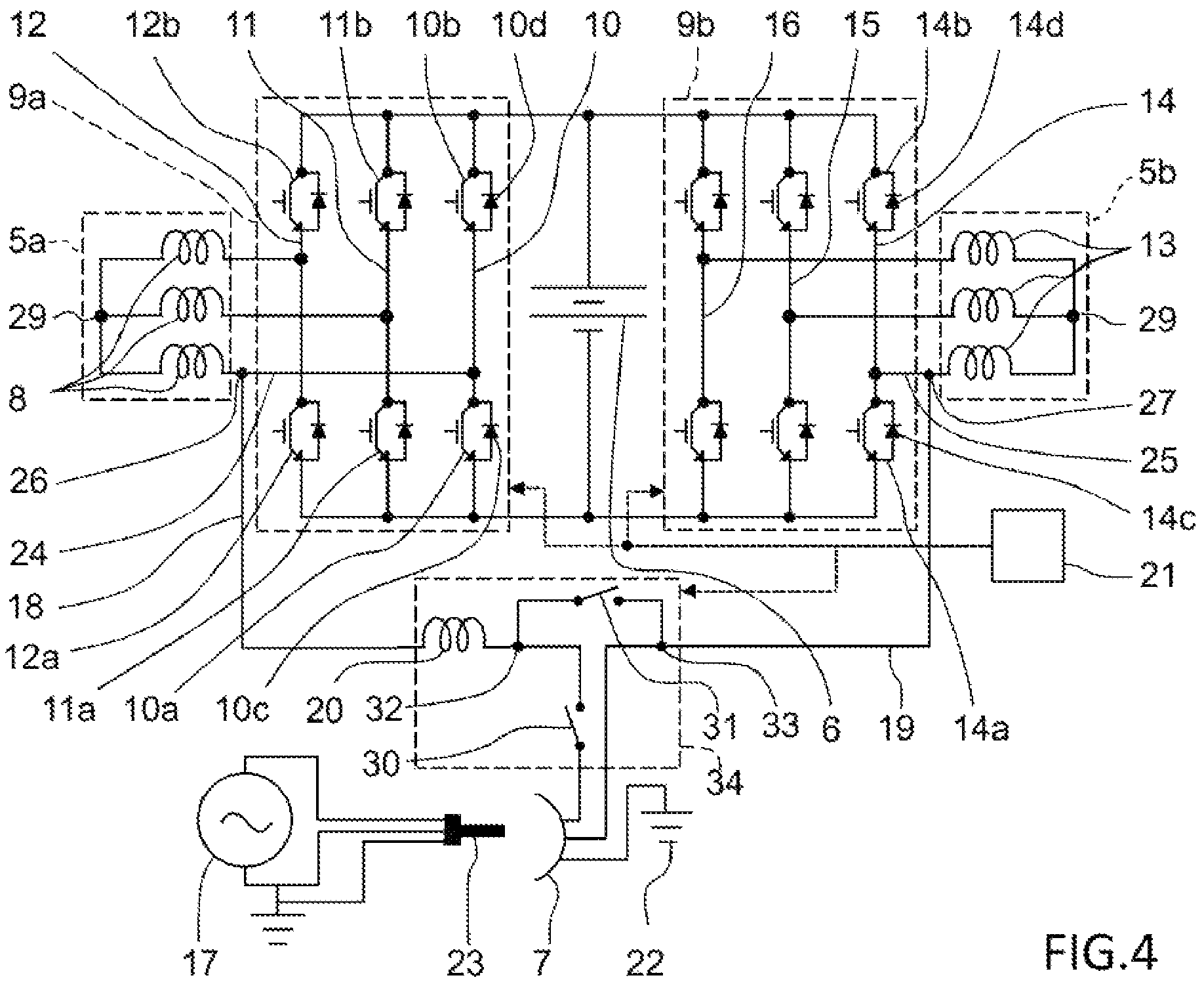 Patent US12576733 Figure 4 – Vehicle electrical system